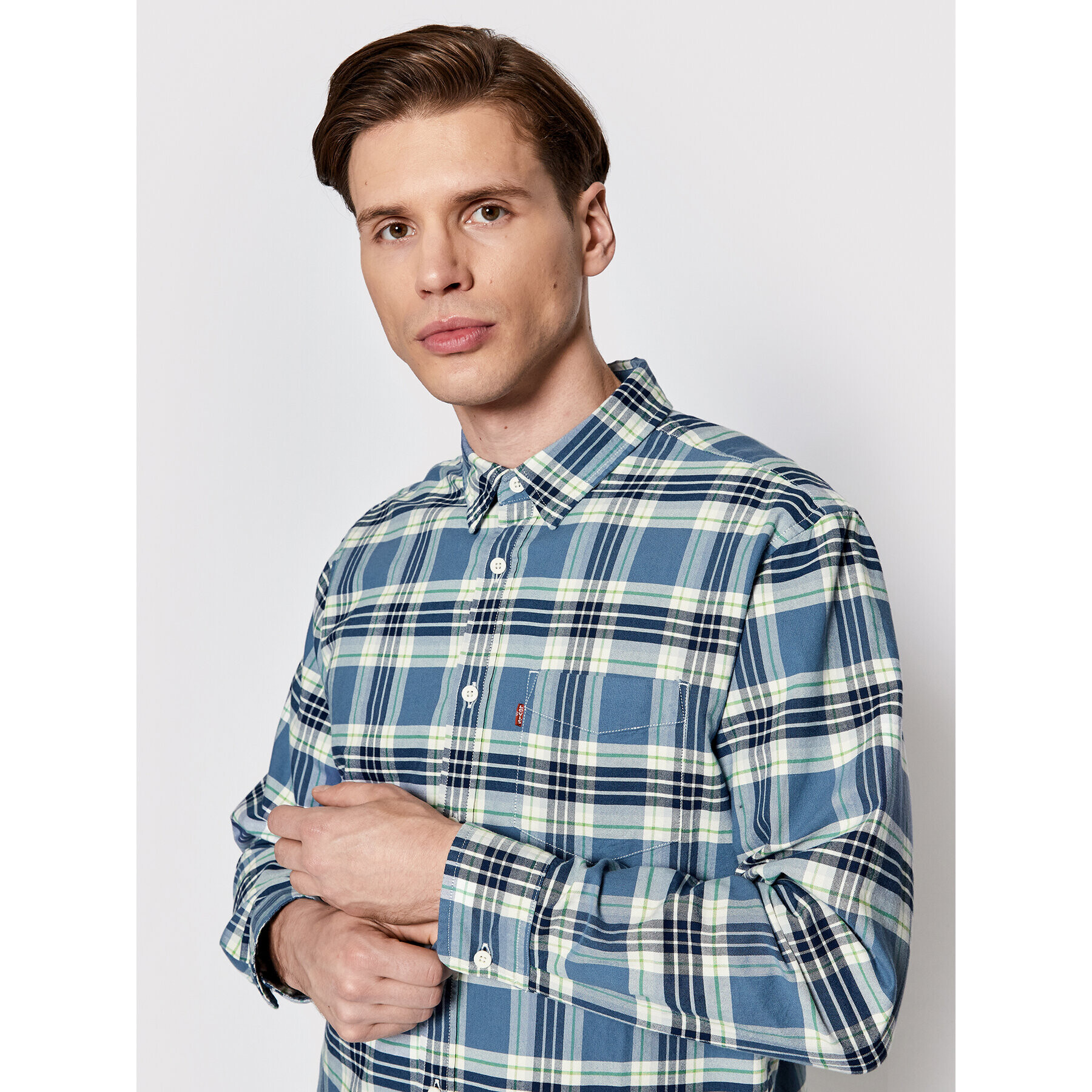 Levi's® Srajca 85748-0128 Modra Regular Fit - Pepit.si