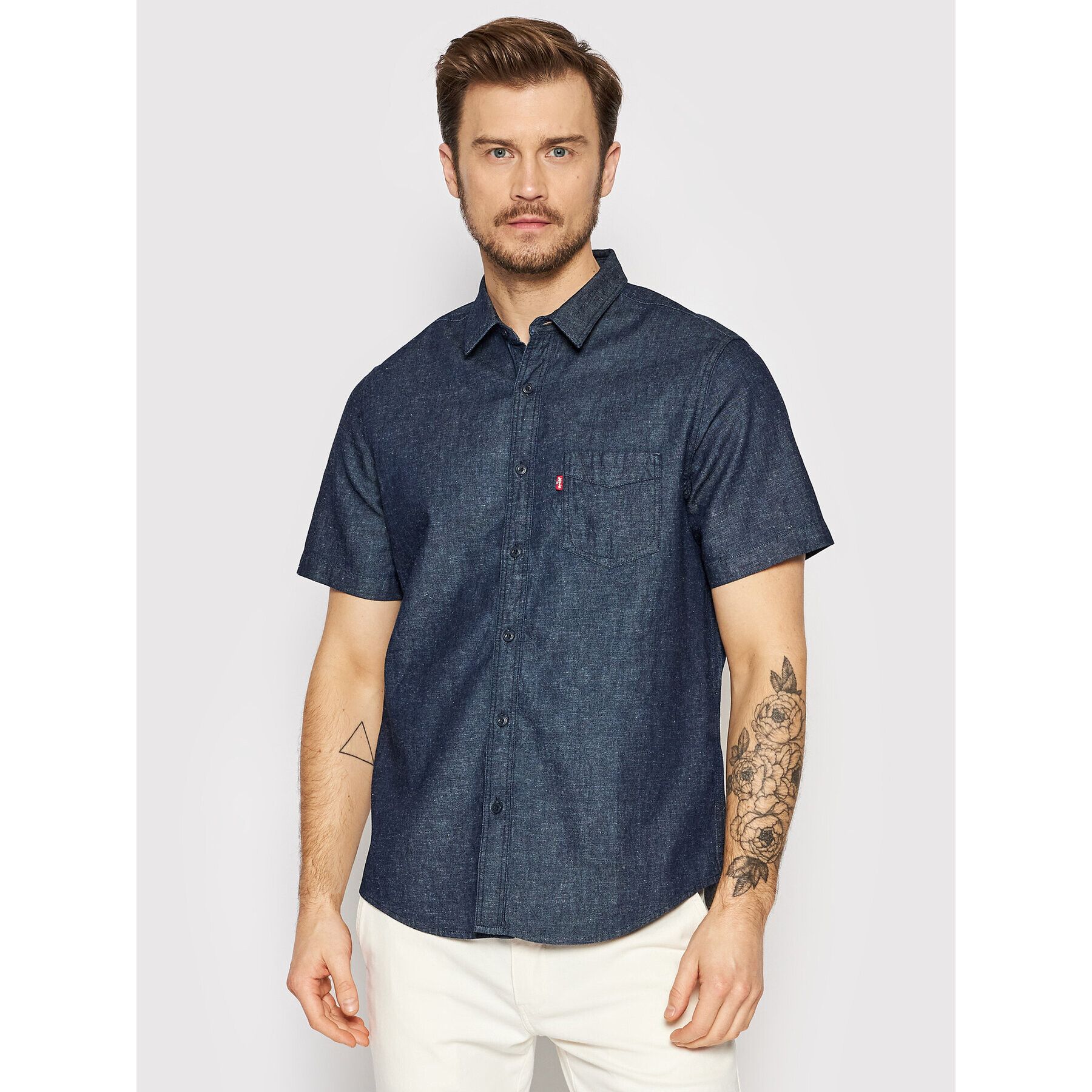 Levi's® Srajca 86624-0014 Mornarsko modra Standard Fit - Pepit.si