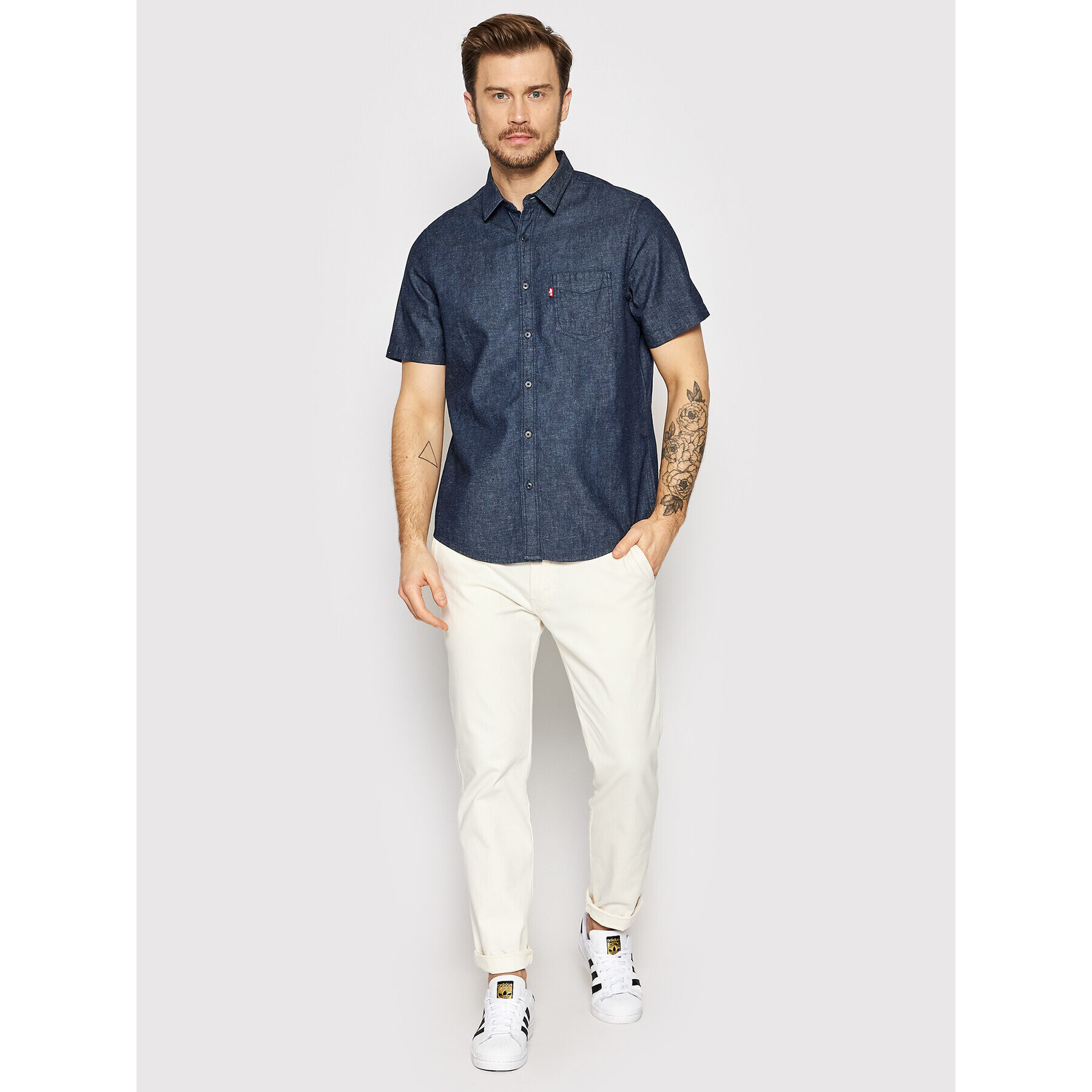 Levi's® Srajca 86624-0014 Mornarsko modra Standard Fit - Pepit.si