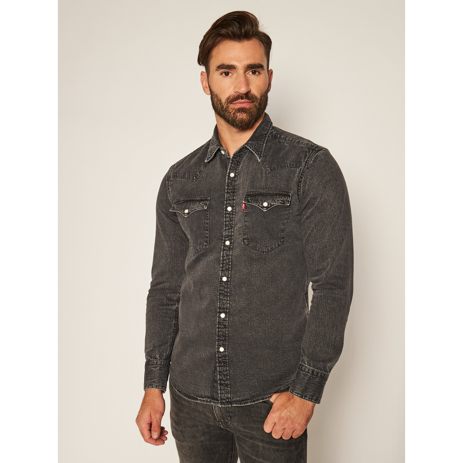 Levi's® Srajca Barstow Western 85744-0013 Črna Standard Fit - Pepit.si