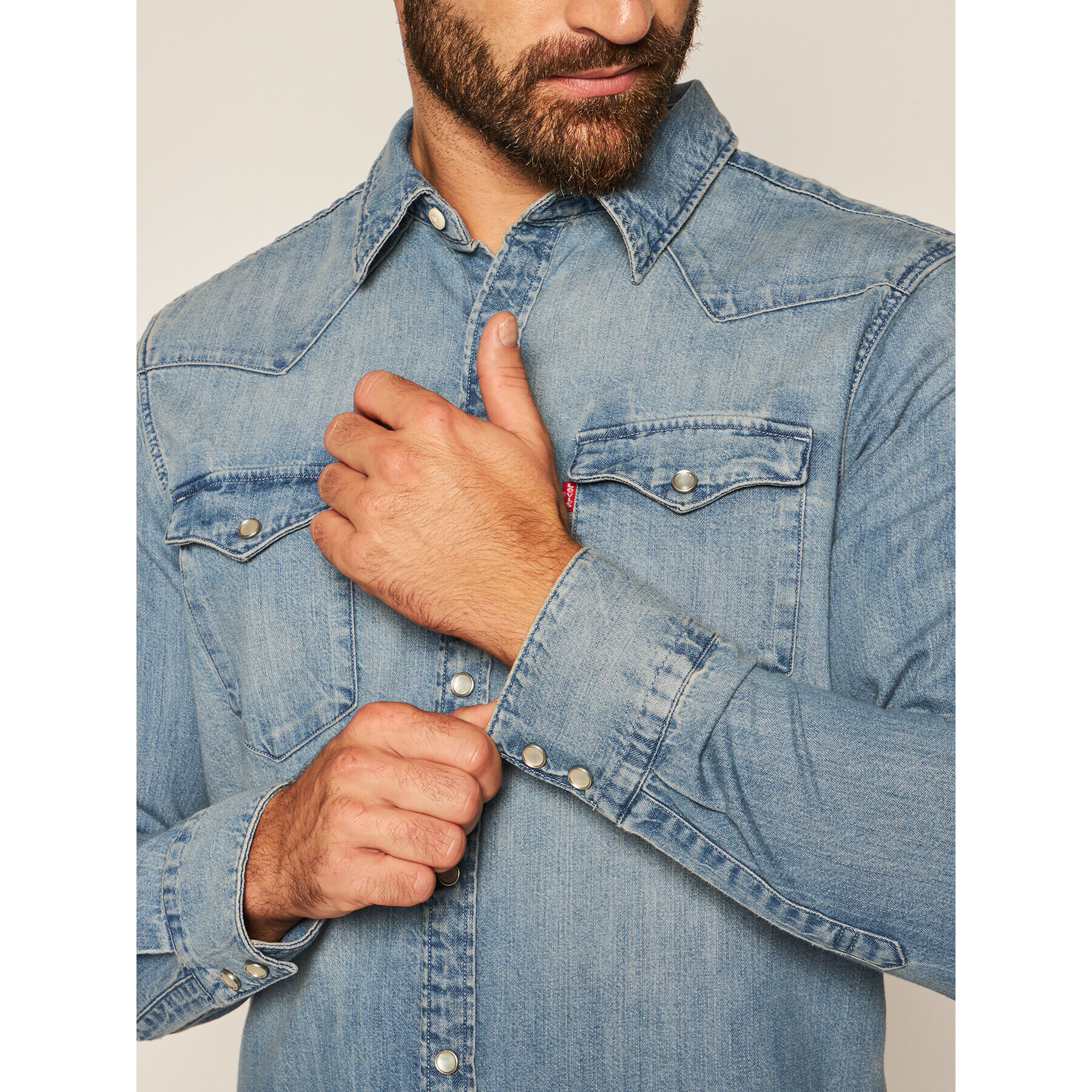 Levi's® Srajca Barstow Western Standard 85744-0001 Modra Standard Fit - Pepit.si