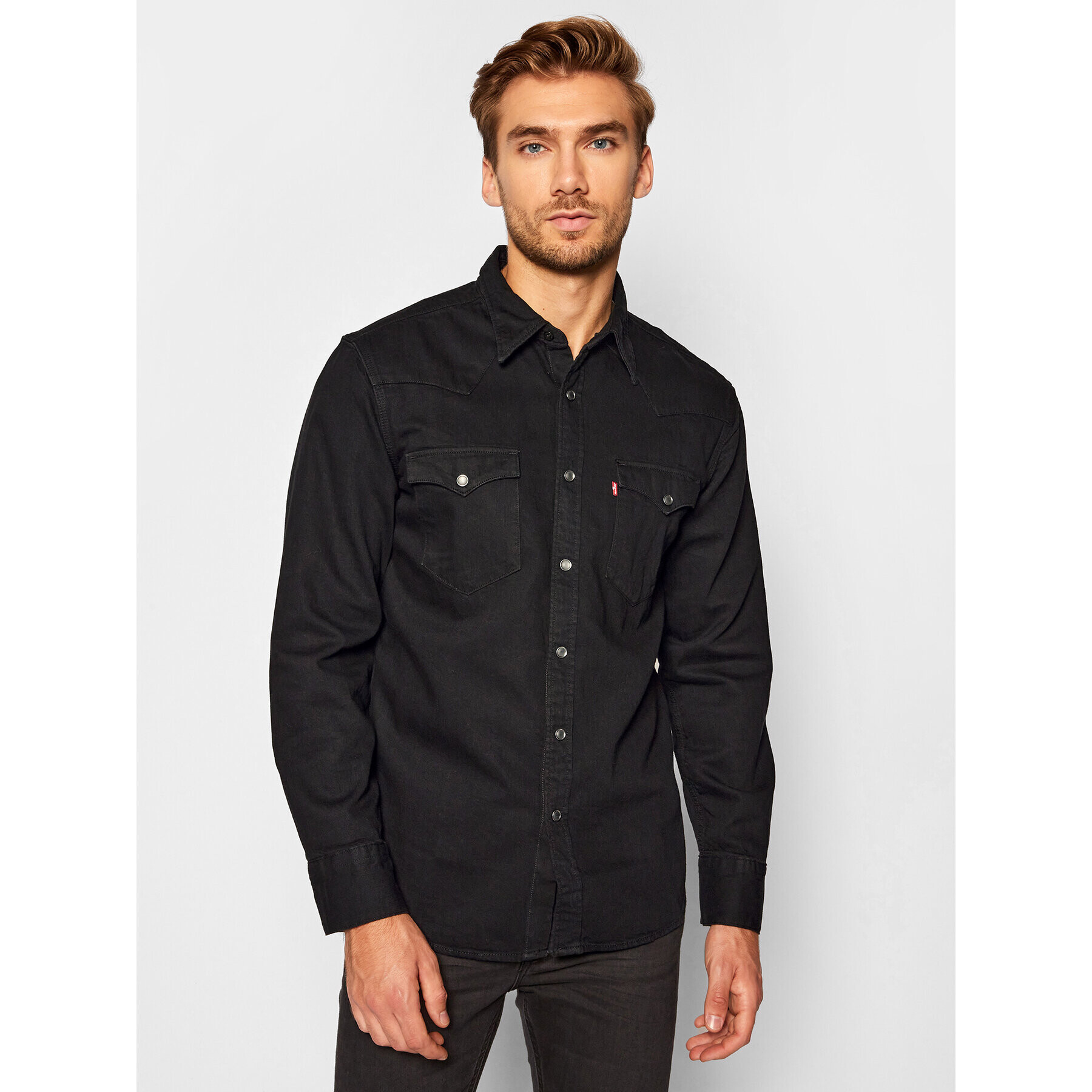 Levi's® Srajca Barstow Western Standard 85744-0002 Črna Standard Fit - Pepit.si