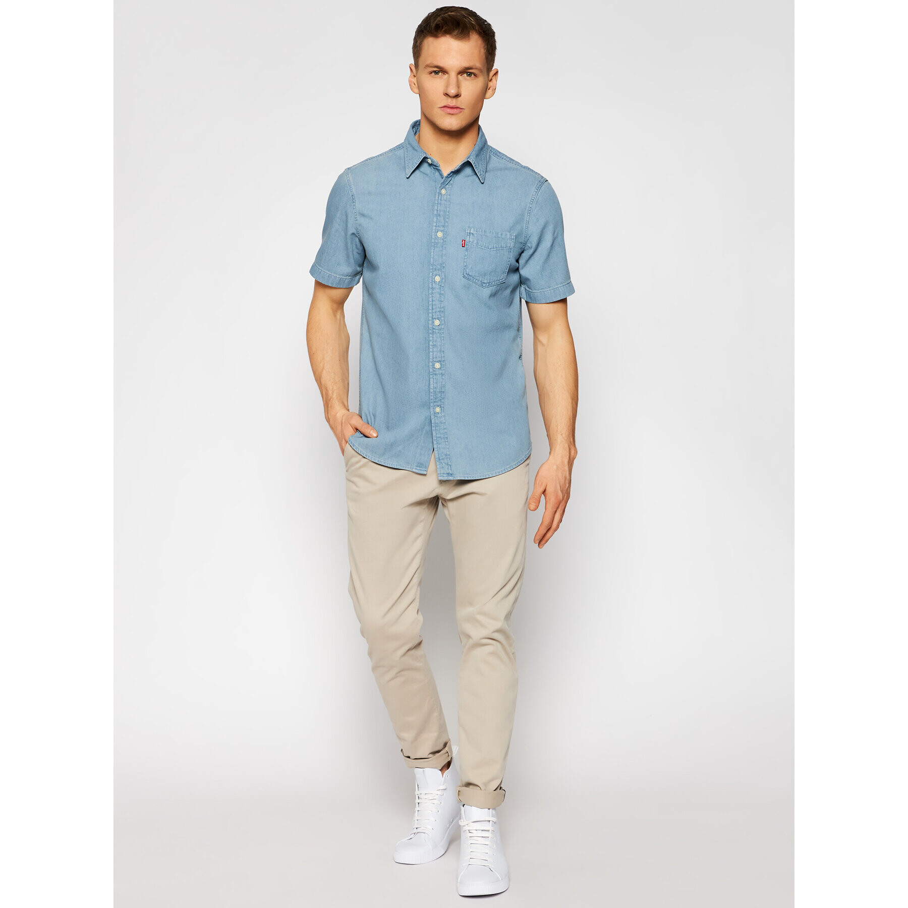 Levi's® Srajca Classic Standard 86627-0039 Modra Standard Fit - Pepit.si