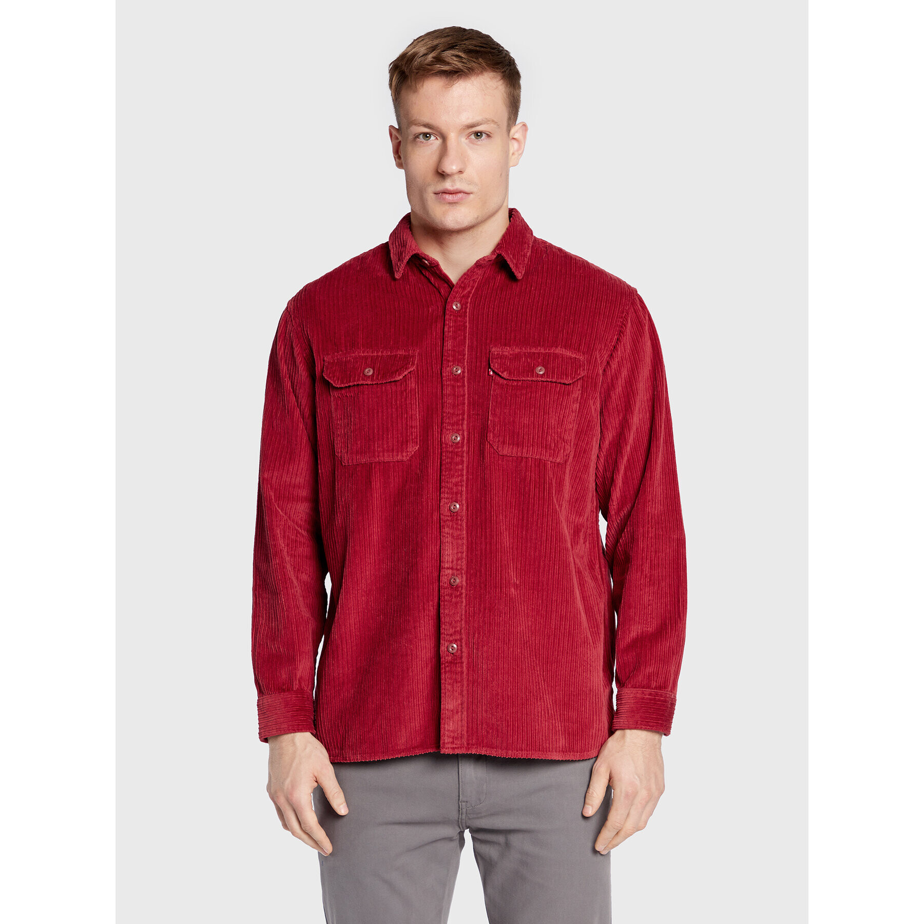 Levi's® Srajca Jackson Worker 19573-0169 Rdeča Relaxed Fit - Pepit.si