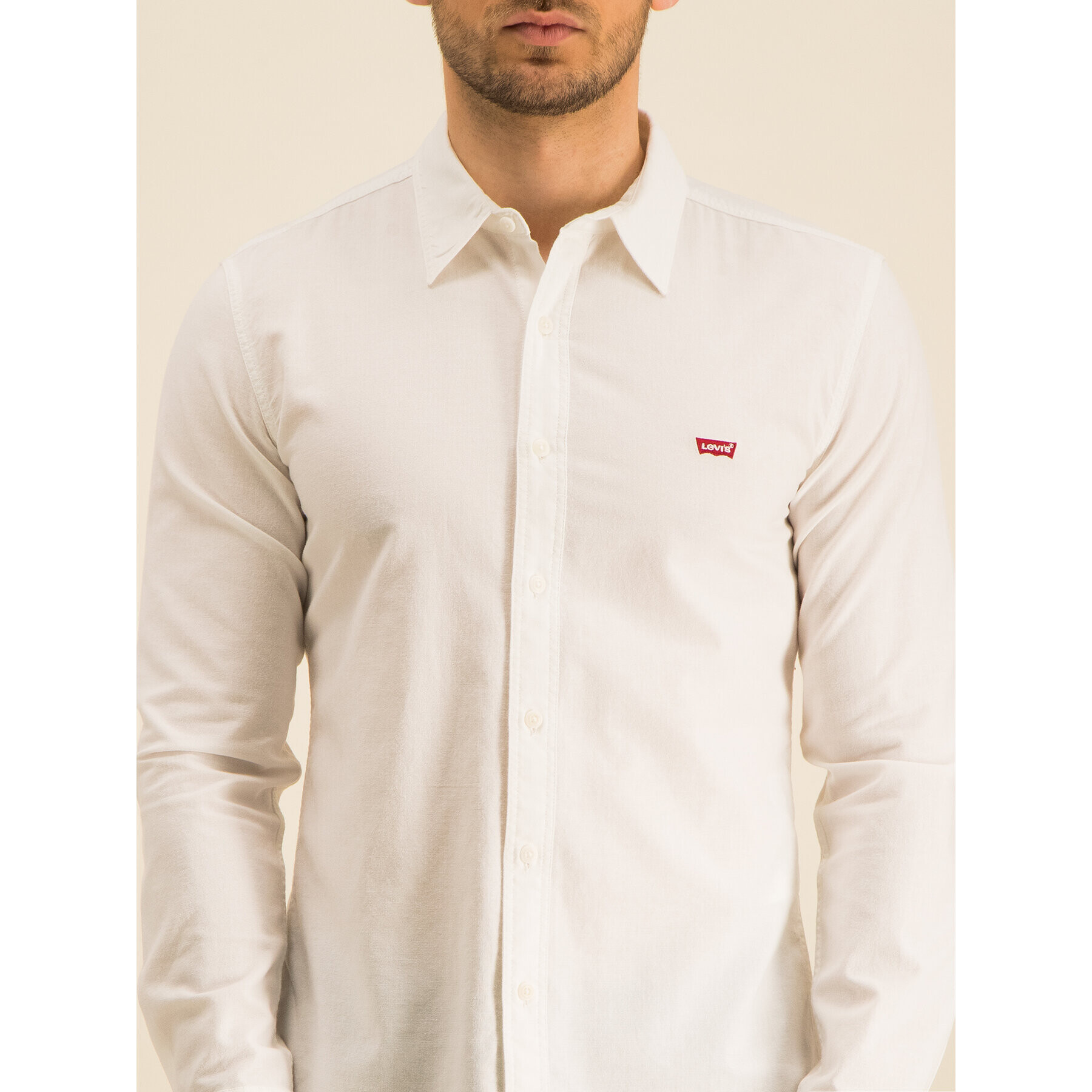 Levi's® Srajca Long Sleeved Shirt 86625-0002 Bela Slim Fit - Pepit.si