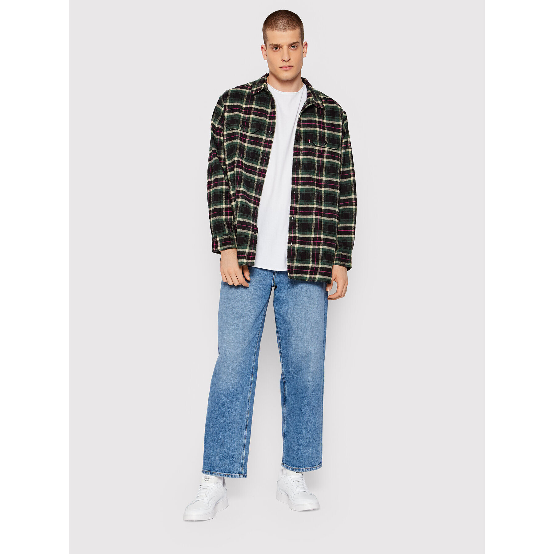 Levi's® Srajca Unisex Jackson 19573-0143 Zelena Relaxed Fit - Pepit.si