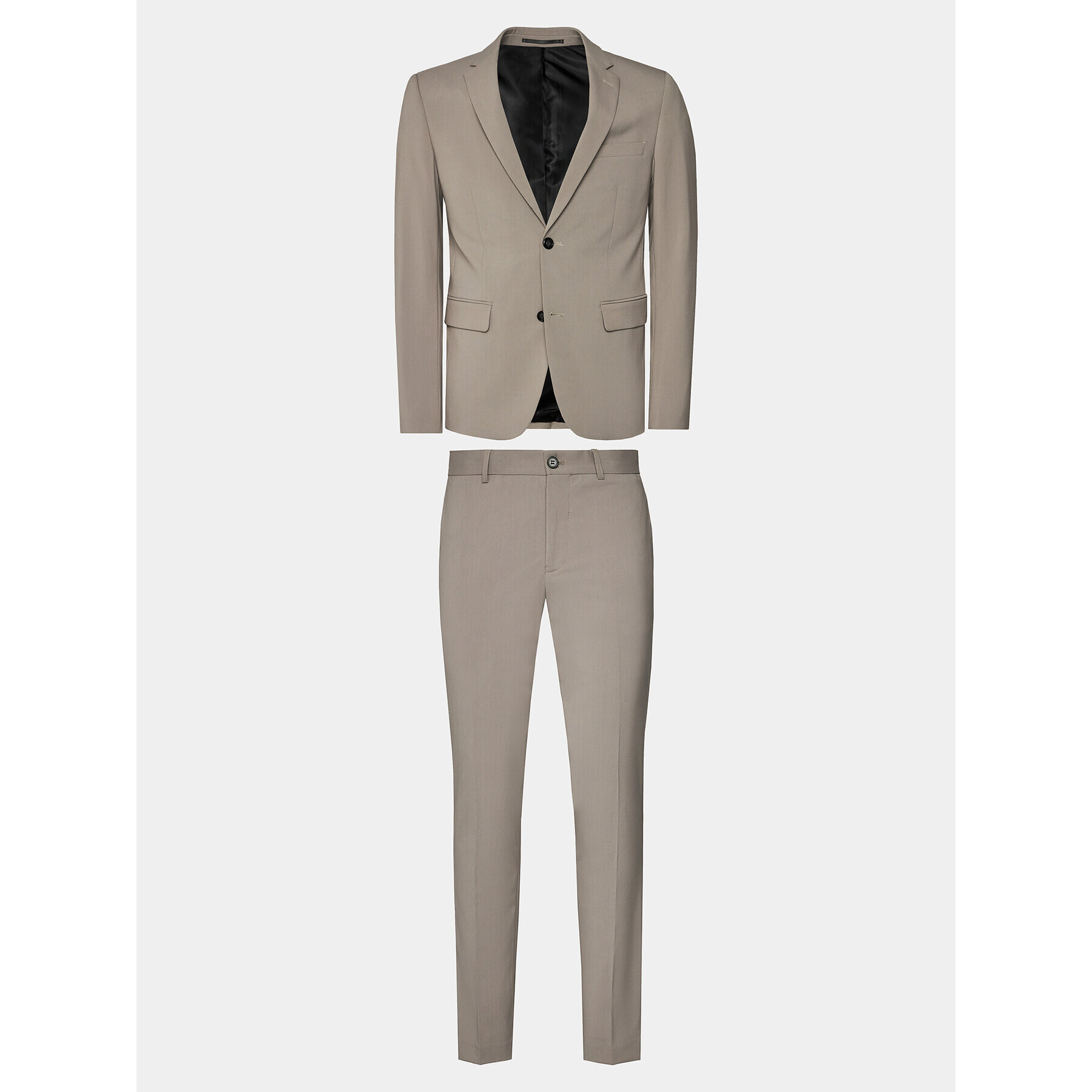 Lindbergh Obleka 30-61040 Bež Slim Fit - Pepit.si