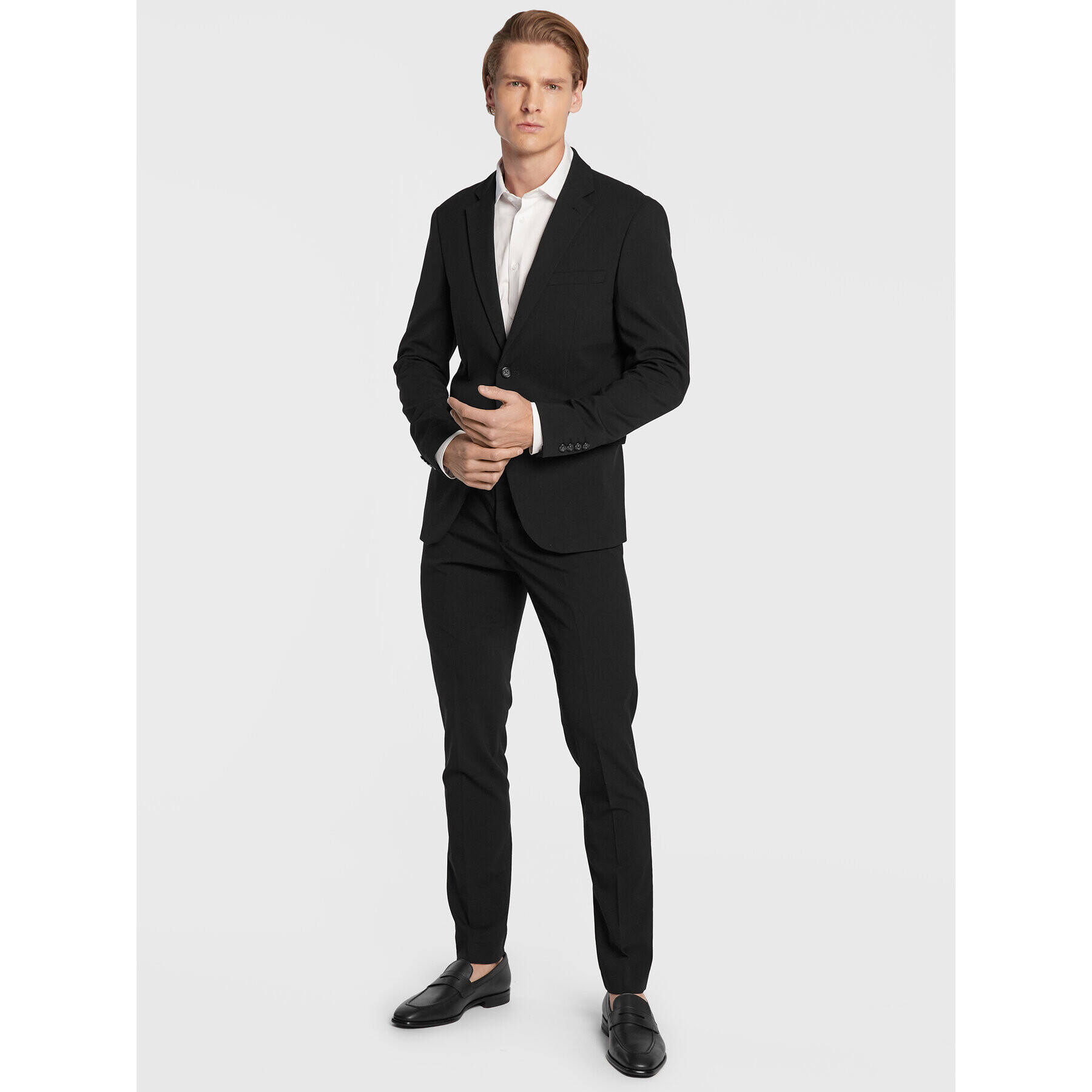 Lindbergh Obleka 30-61040 Črna Slim Fit - Pepit.si