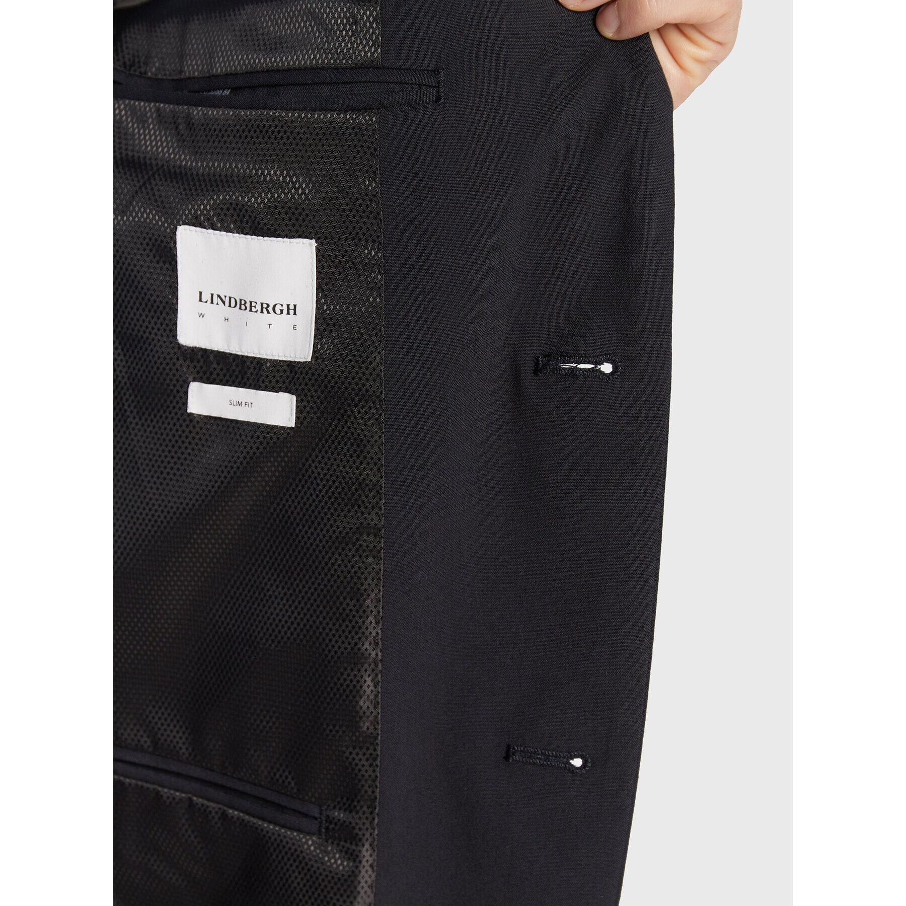 Lindbergh Obleka 30-61040 Mornarsko modra Slim Fit - Pepit.si