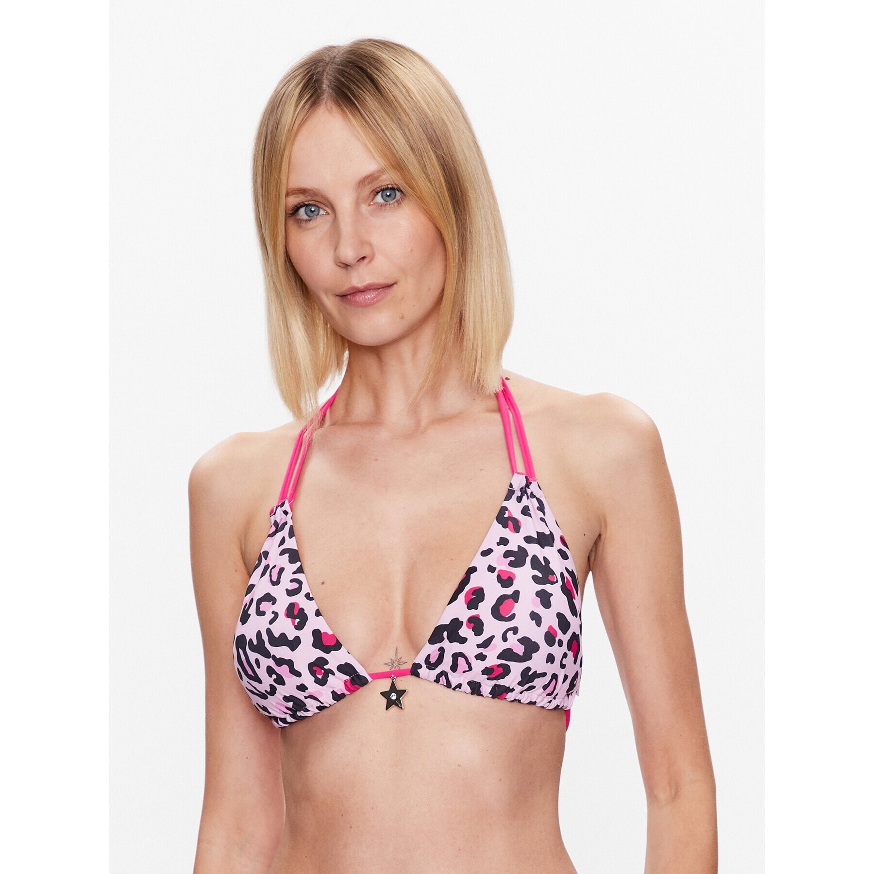 Liu Jo Beachwear Gornji del bikini VA3063 J6448 Roza - Pepit.si