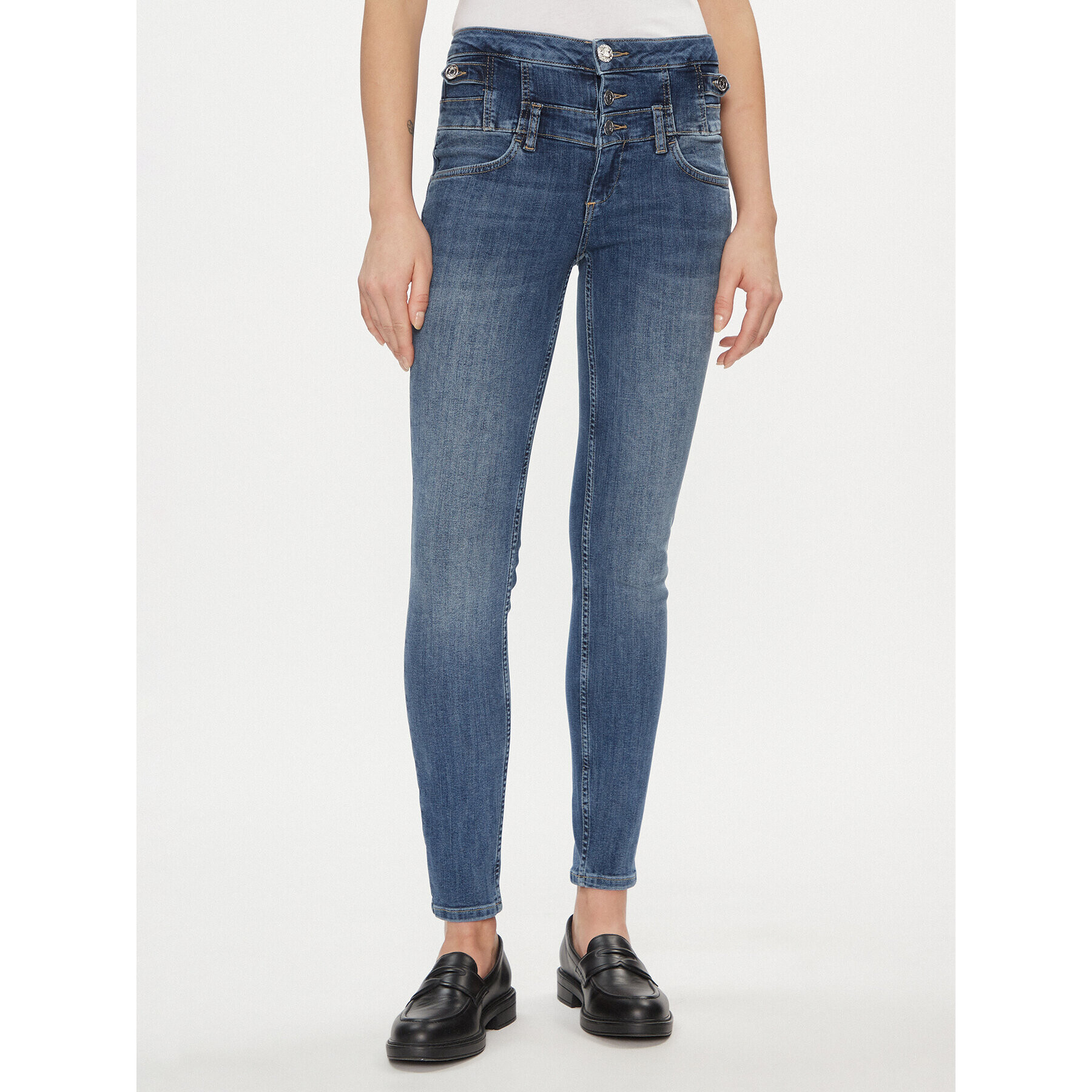 Liu Jo Jeans hlače UA4014 D4391 Modra Slim Fit - Pepit.si