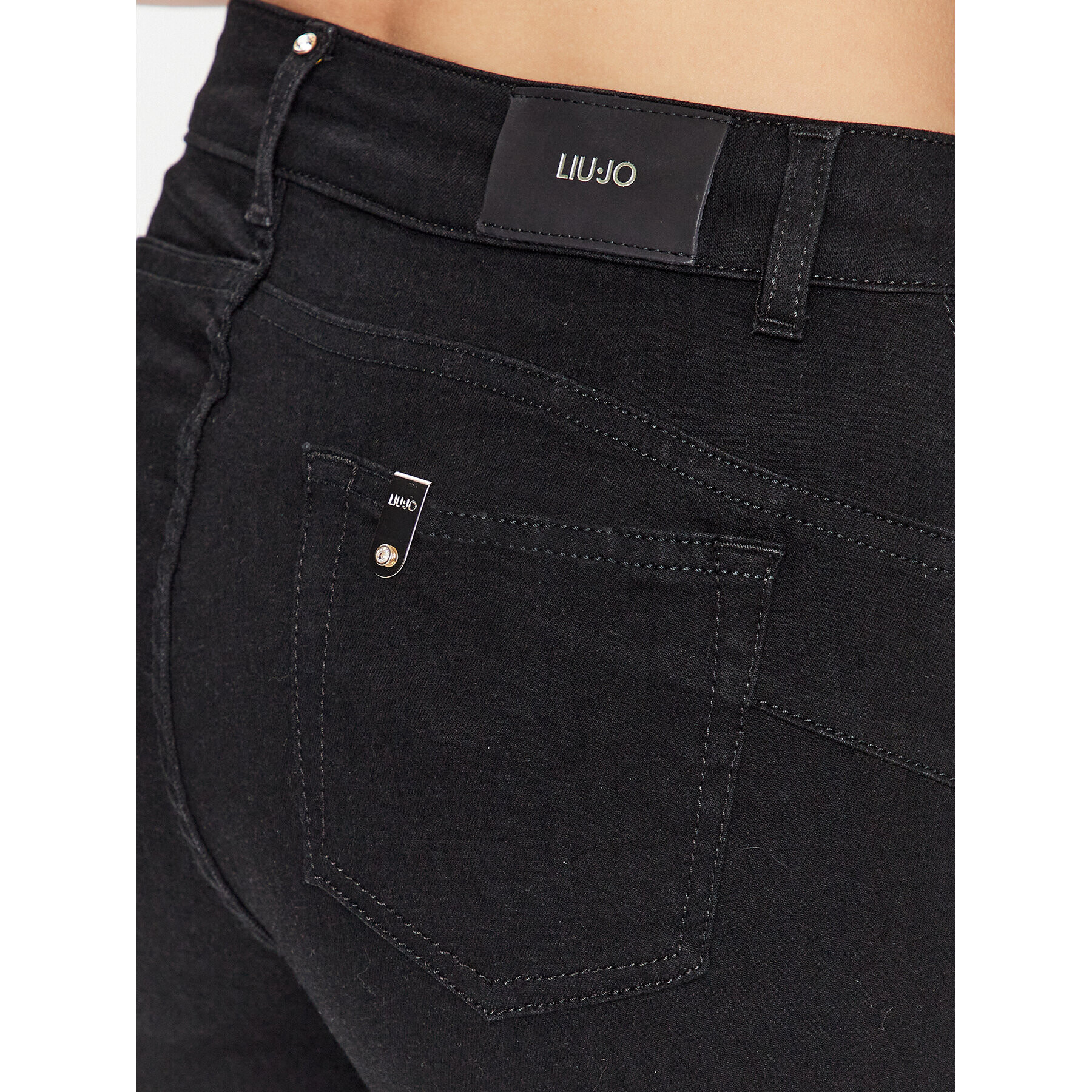 Liu Jo Jeans hlače UF3035 D4614 Črna Skinny Fit - Pepit.si