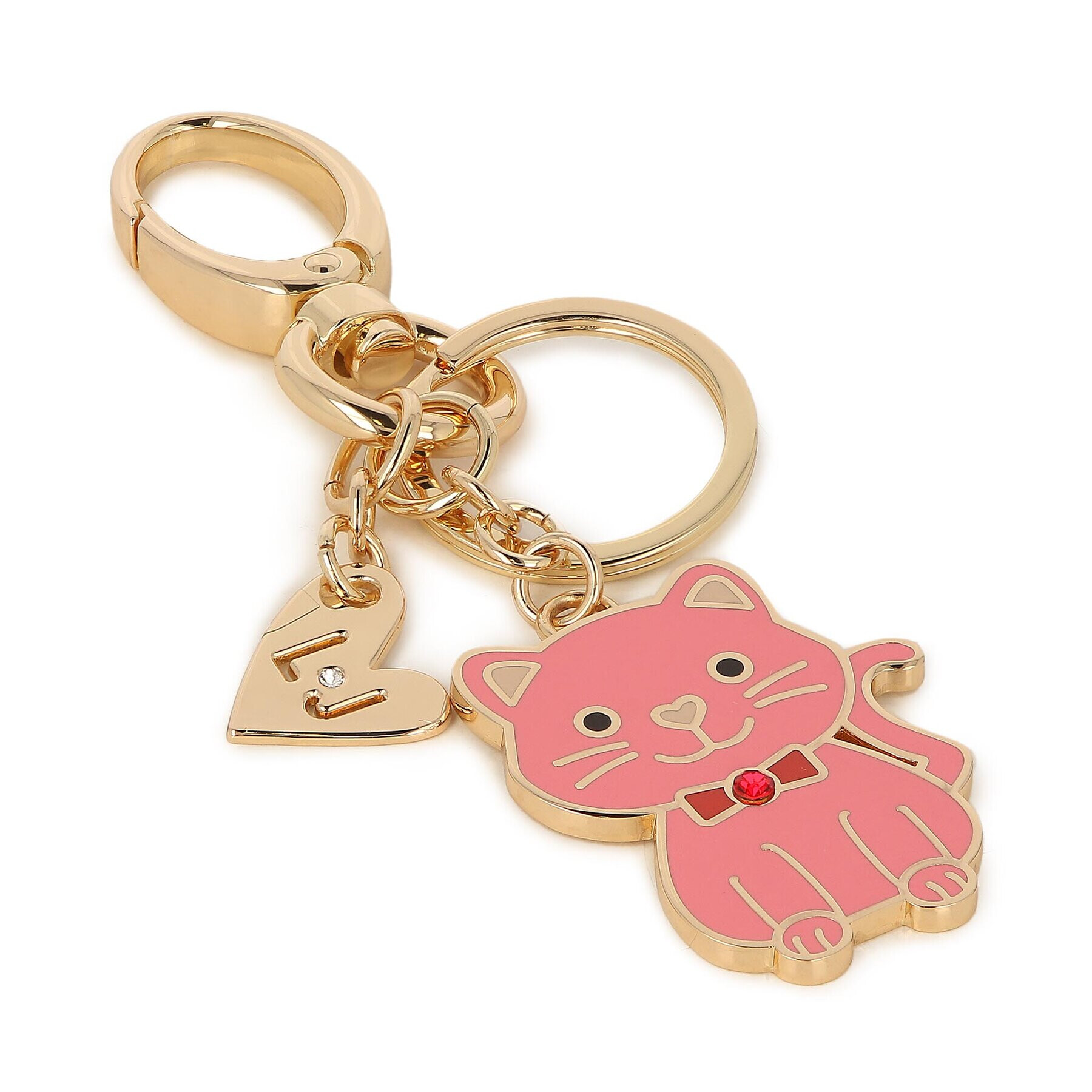 Liu Jo Obesek Cat Key Ring AF3266 A0001 Zlata - Pepit.si