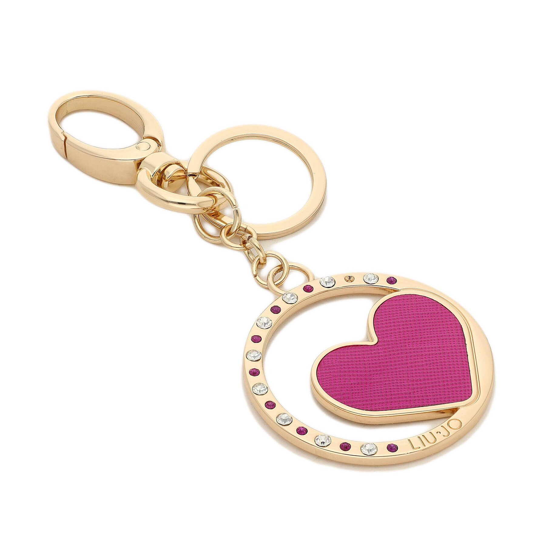 Liu Jo Obesek Key Ring Heart AA3126 A0001 Zlata - Pepit.si