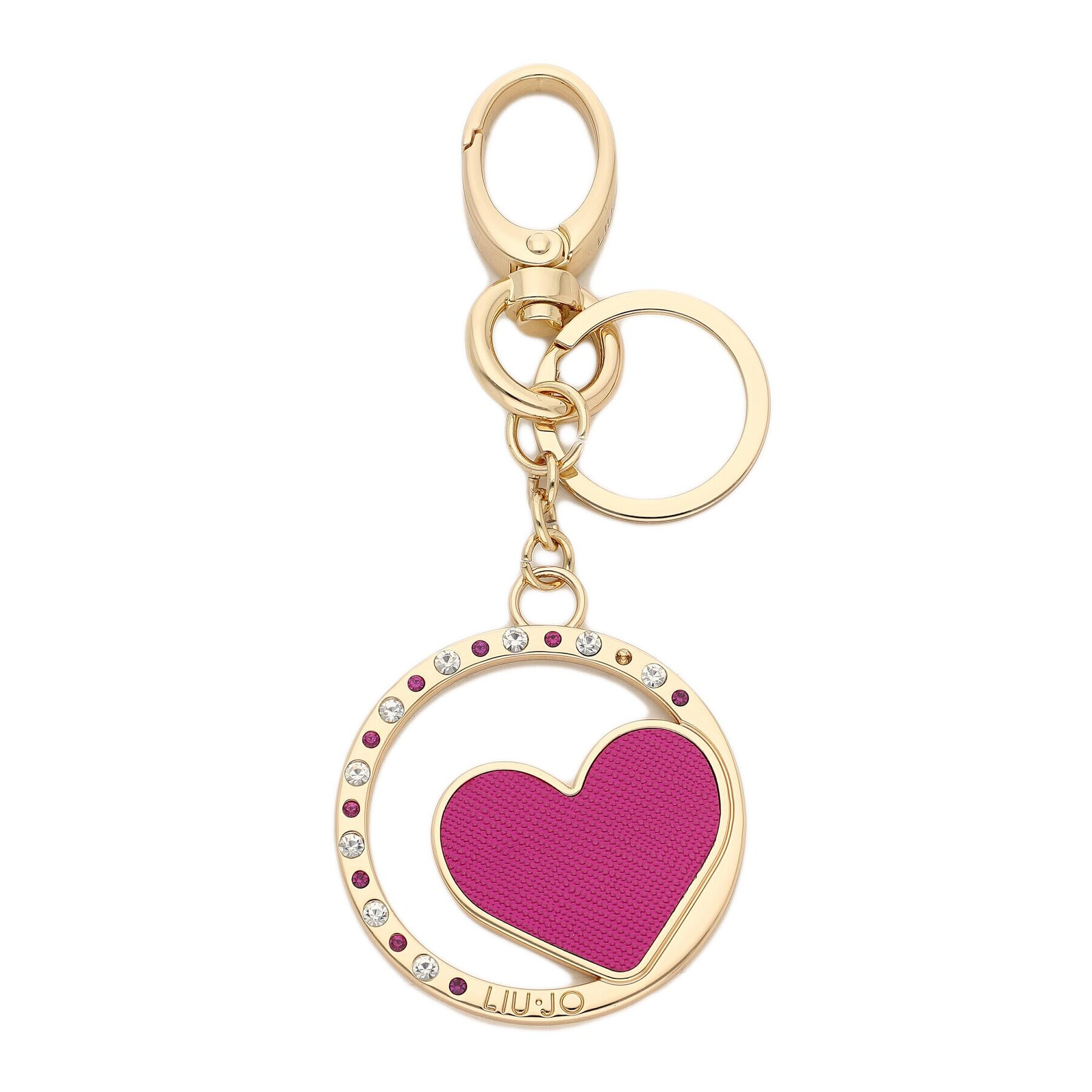 Liu Jo Obesek Key Ring Heart AA3126 A0001 Zlata - Pepit.si