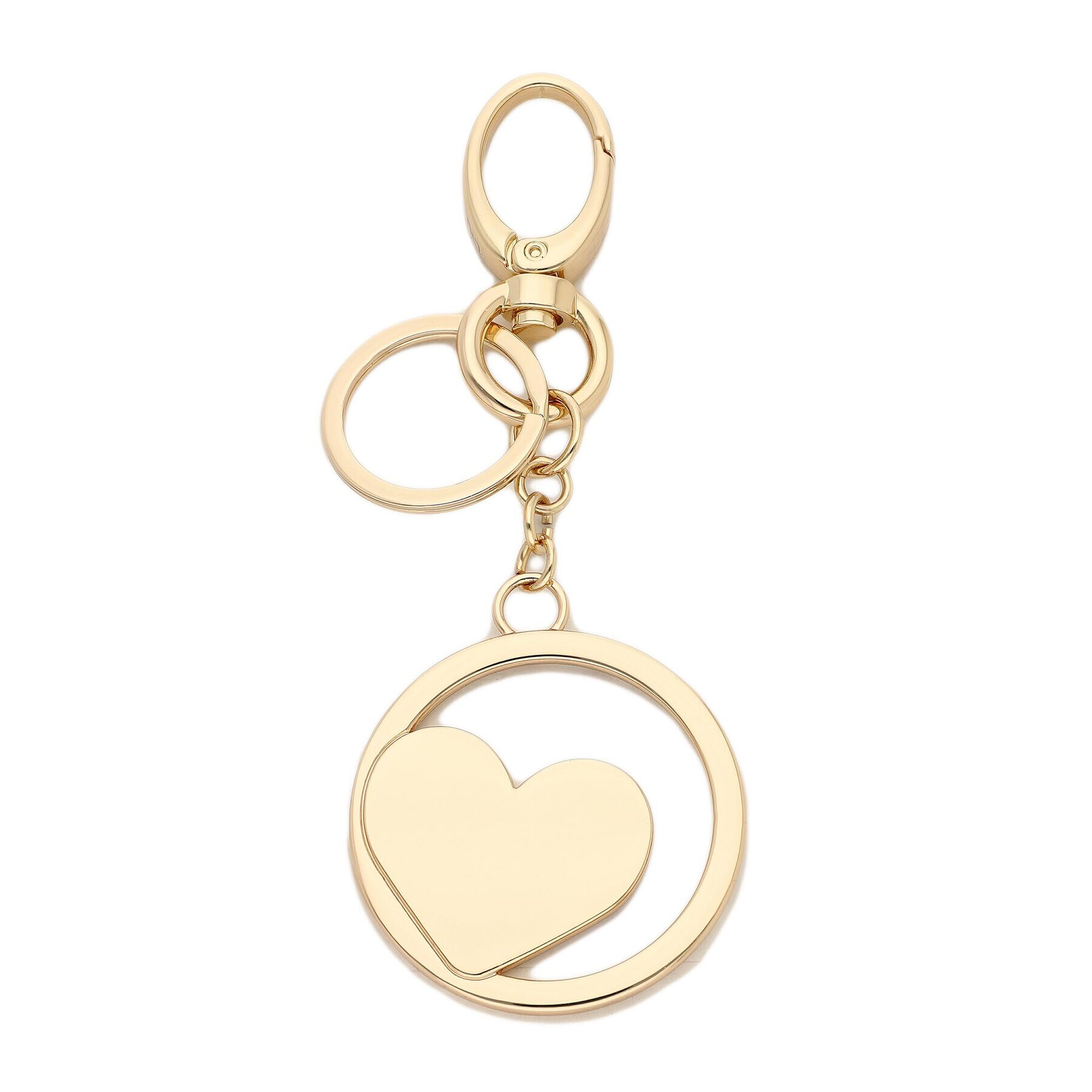 Liu Jo Obesek Key Ring Heart AA3126 A0001 Zlata - Pepit.si