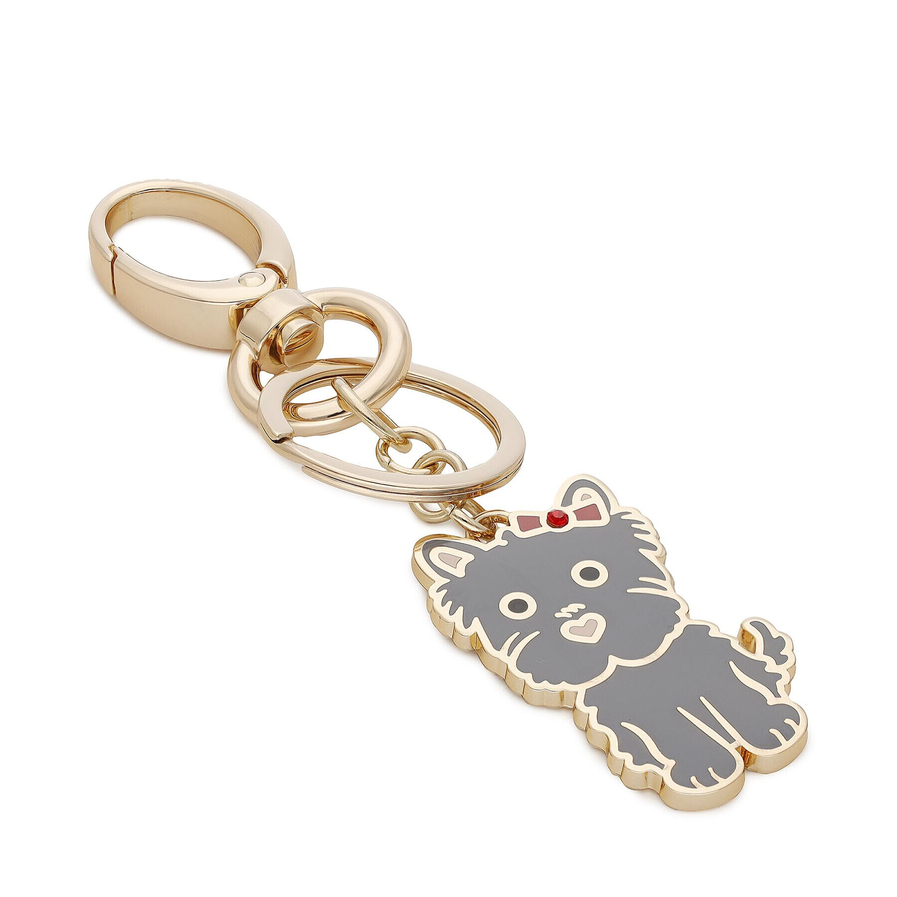 Liu Jo Obesek Key Ring Maltese NF2188 A0001 Zlata - Pepit.si