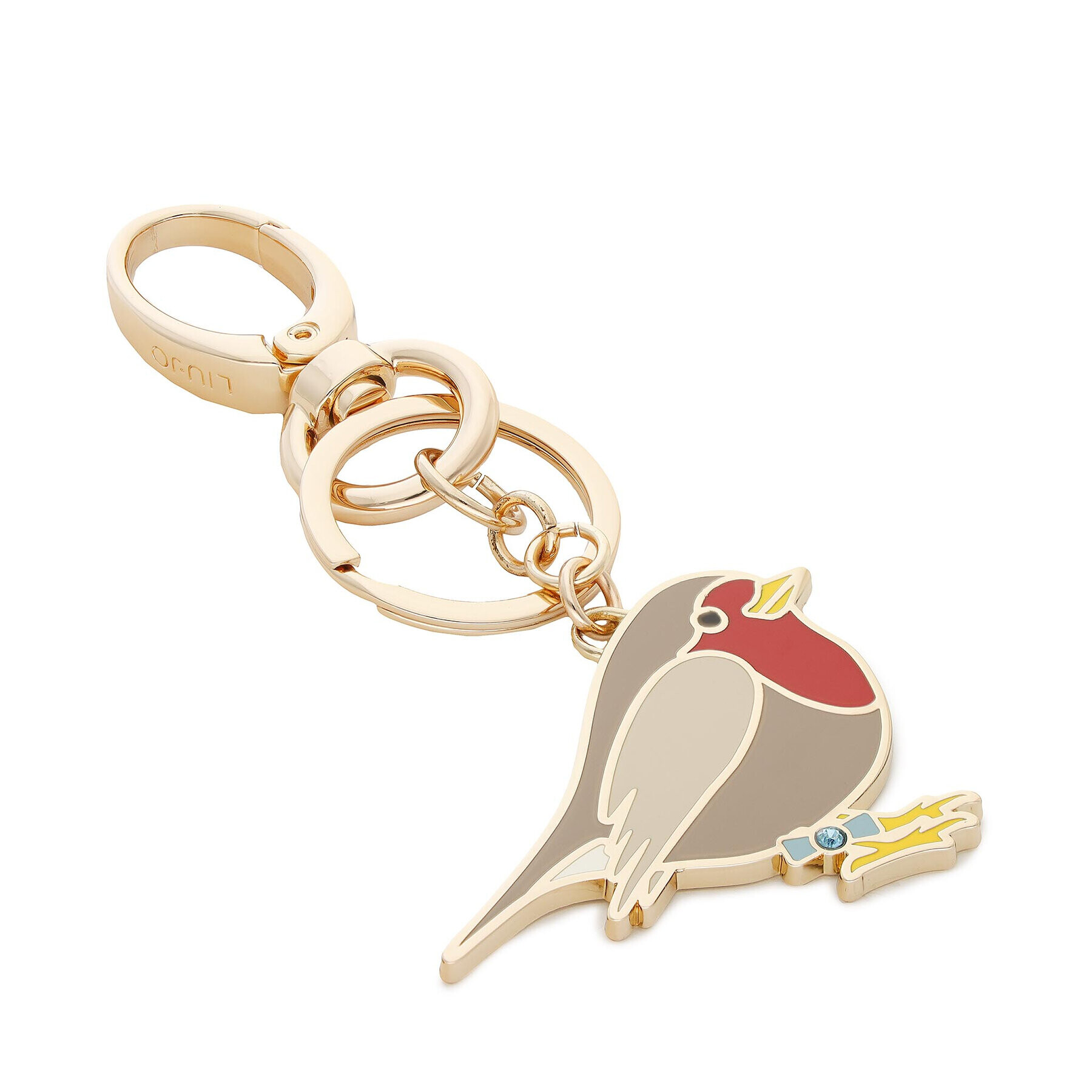 Liu Jo Obesek Key Ring Robin AF2061 A0001 Zlata - Pepit.si