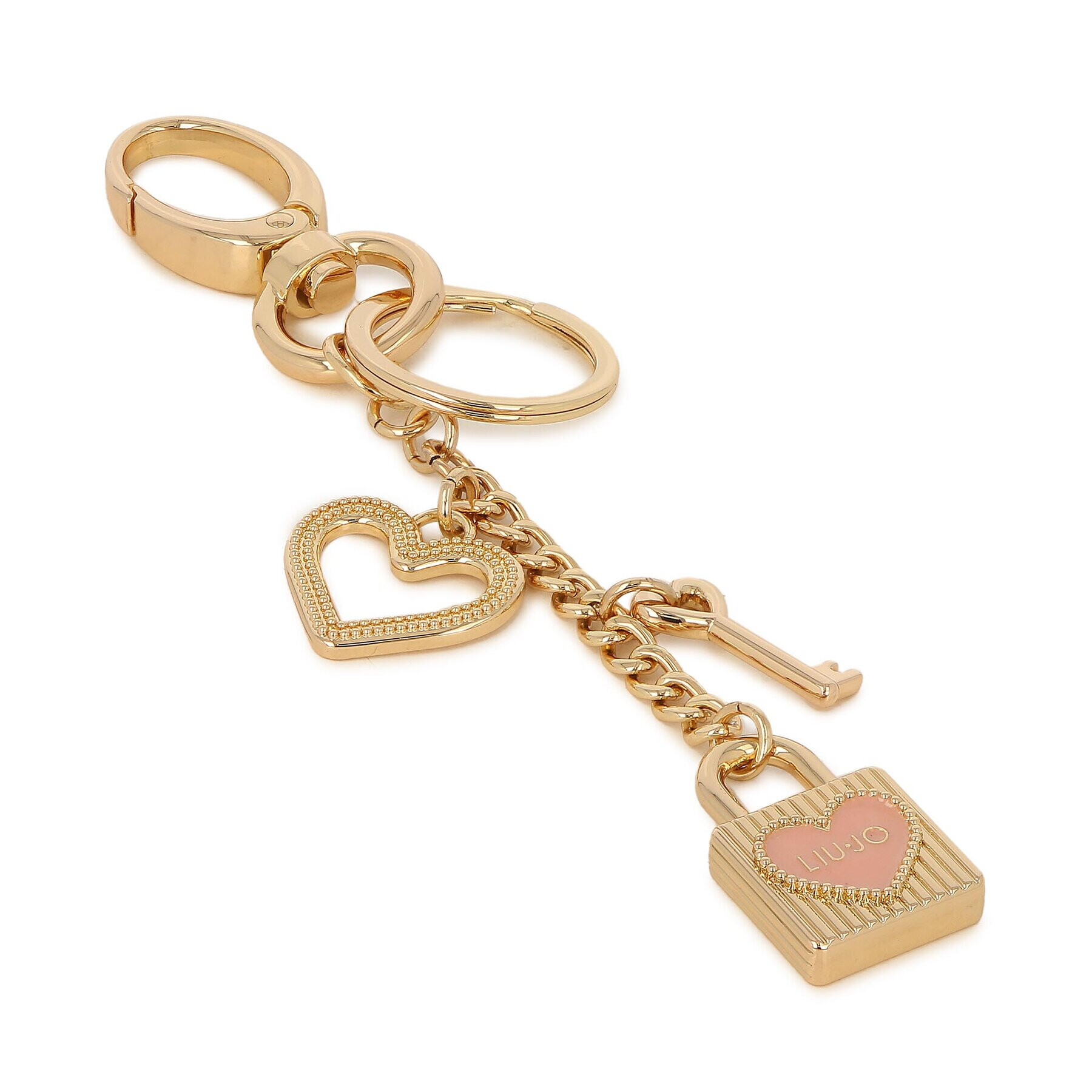 Liu Jo Obesek Love Key Ring AF3292 A0001 Zlata - Pepit.si