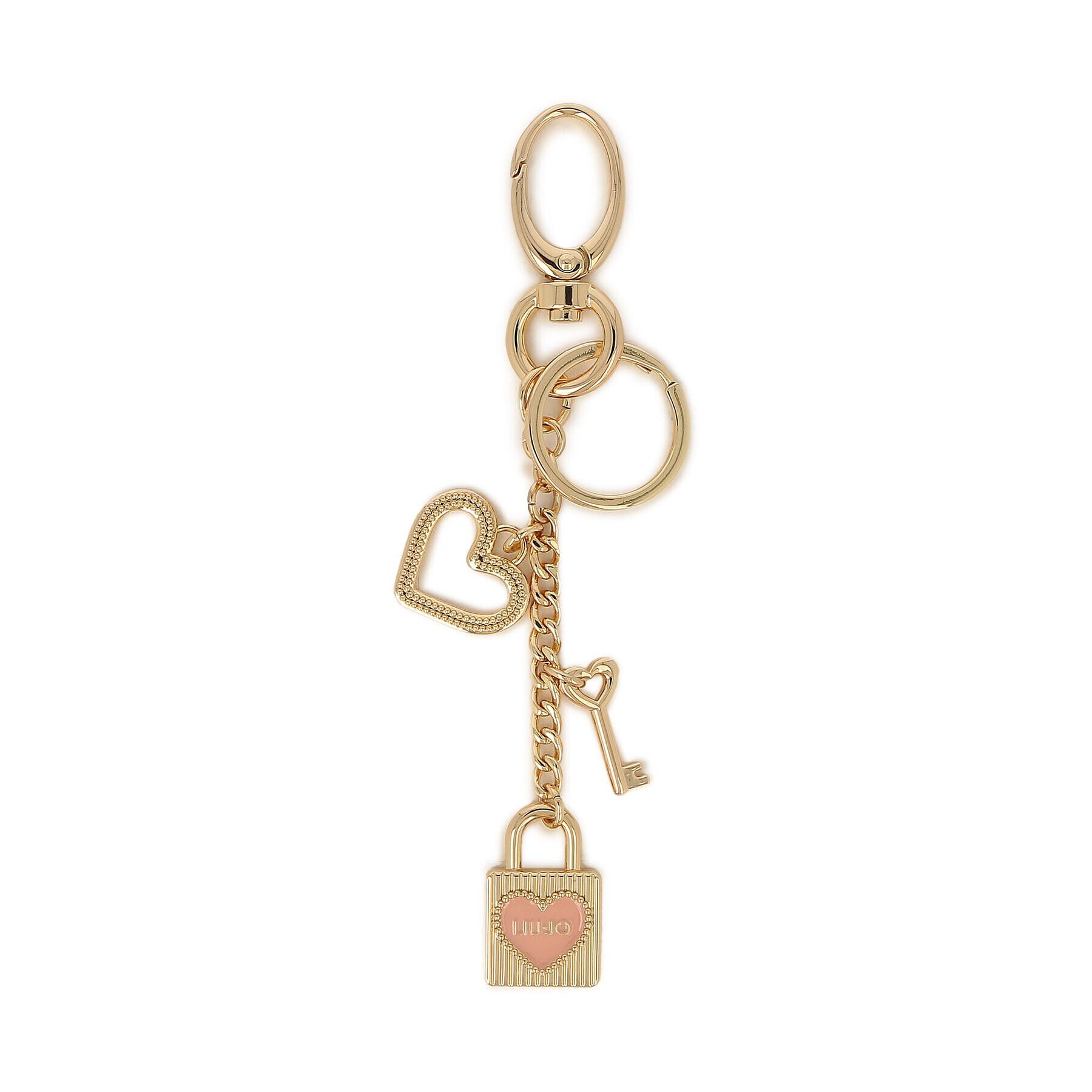 Liu Jo Obesek Love Key Ring AF3292 A0001 Zlata - Pepit.si