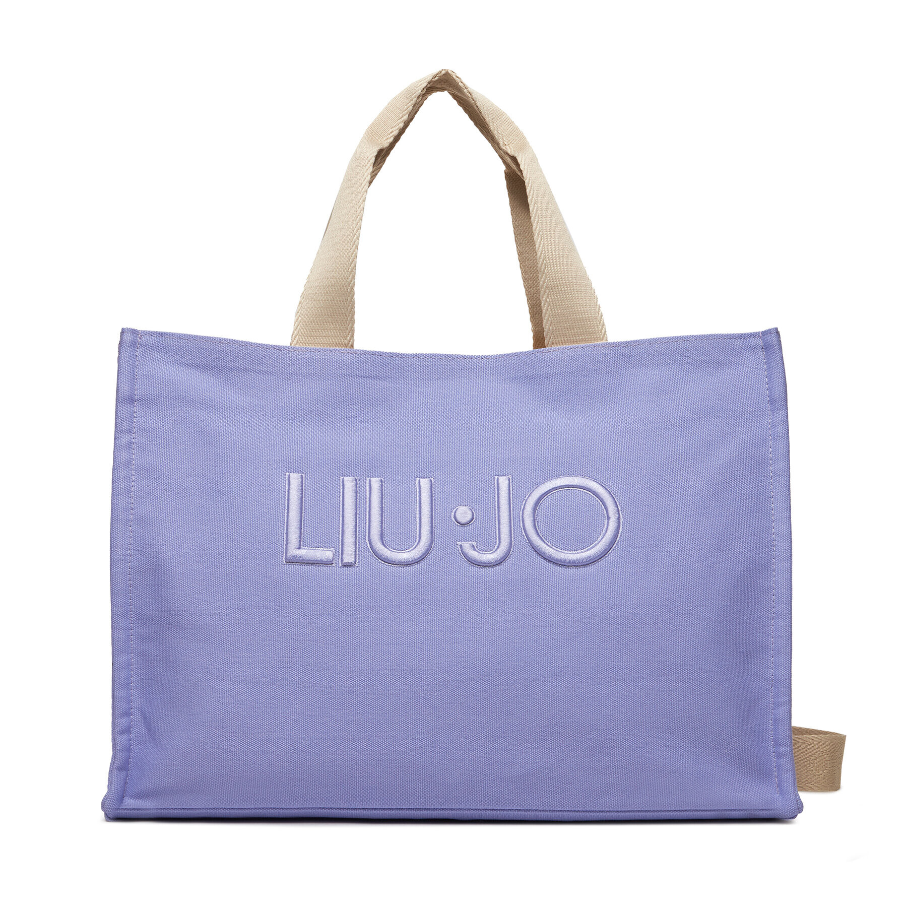 Liu Jo Ročna torba L Tote Printed Canvas 2A4023 T0300 Vijolična - Pepit.si