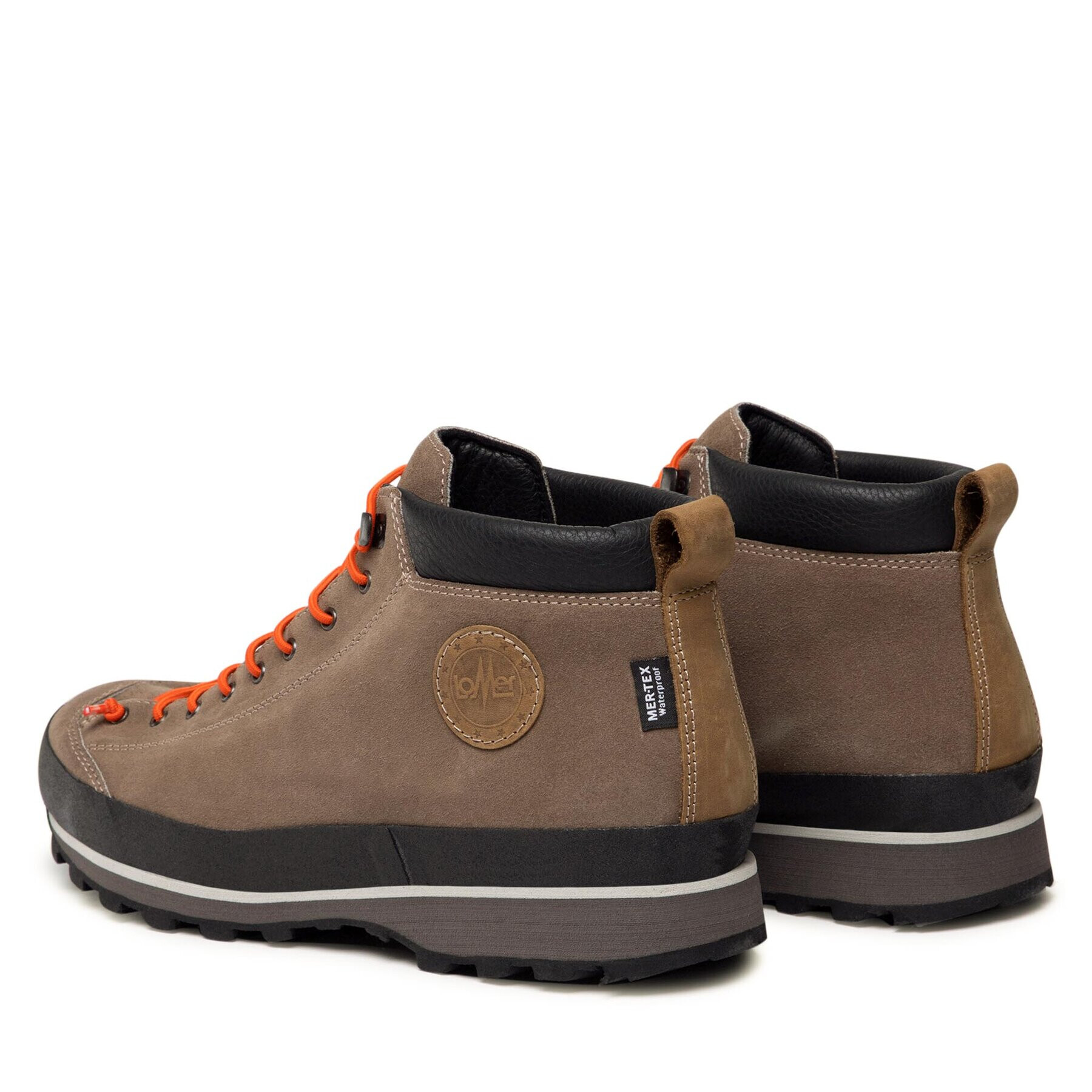 Lomer Trekking čevlji Bio Naturale Mid Mtx Suede 50085A 06 Rjava - Pepit.si