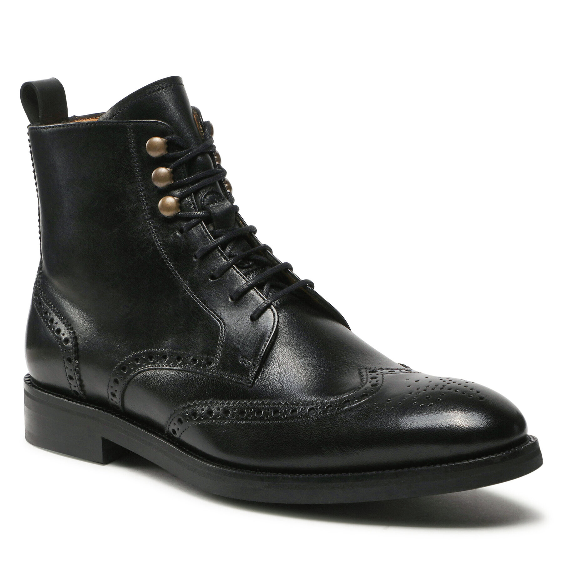 Lord Premium Zimski škornji Boots Brogues 5601 Črna - Pepit.si