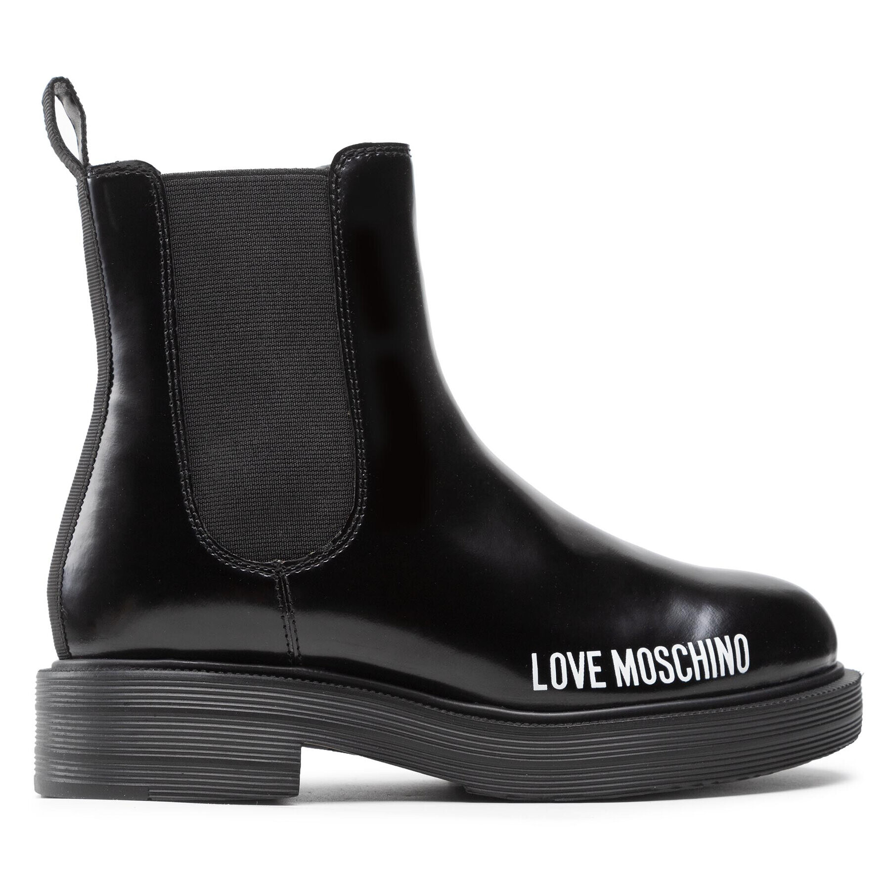 LOVE MOSCHINO Gležnjarji Chelsea JA21124G1FIB0000 Črna - Pepit.si