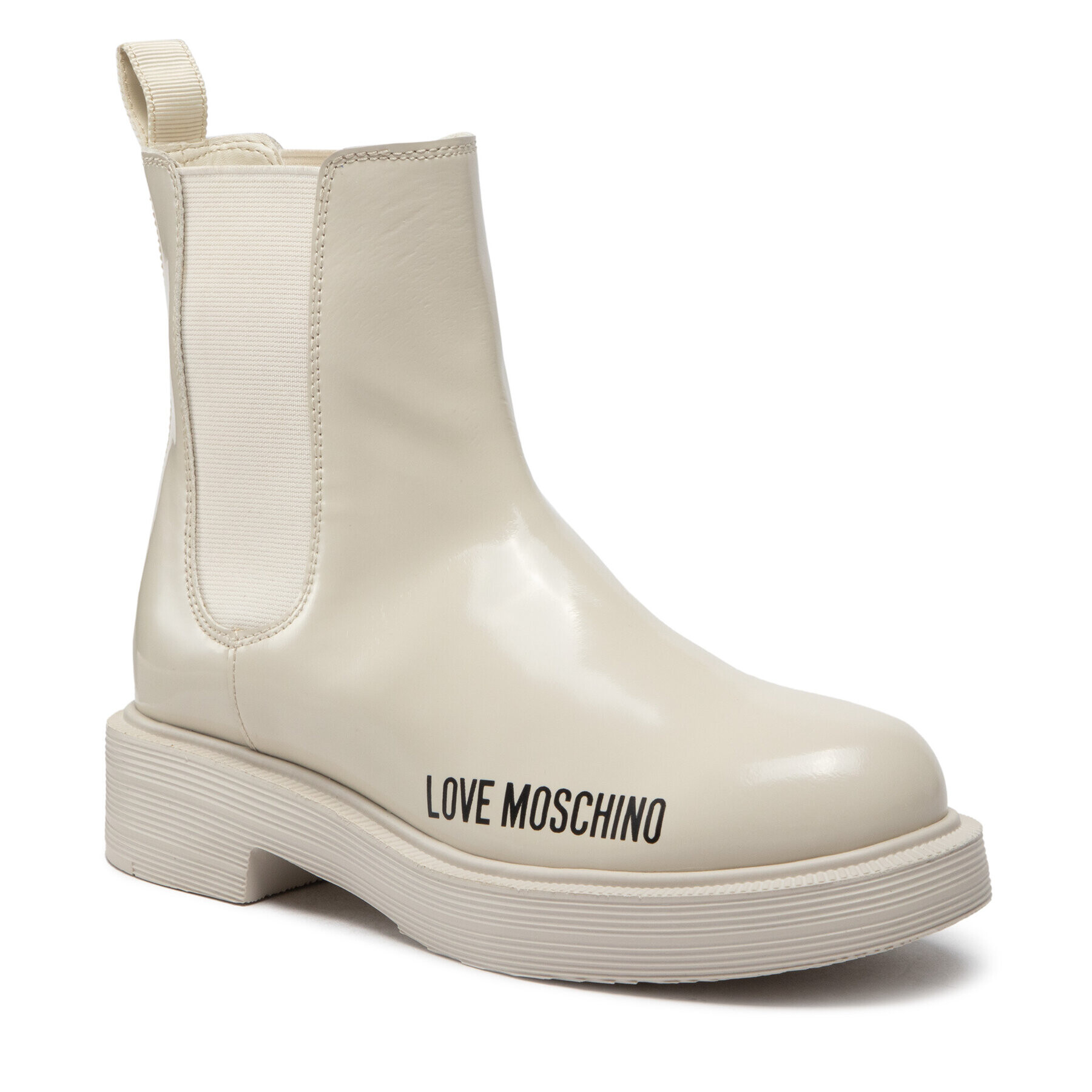 LOVE MOSCHINO Gležnjarji Chelsea JA21124G1FIB0120 Bež - Pepit.si