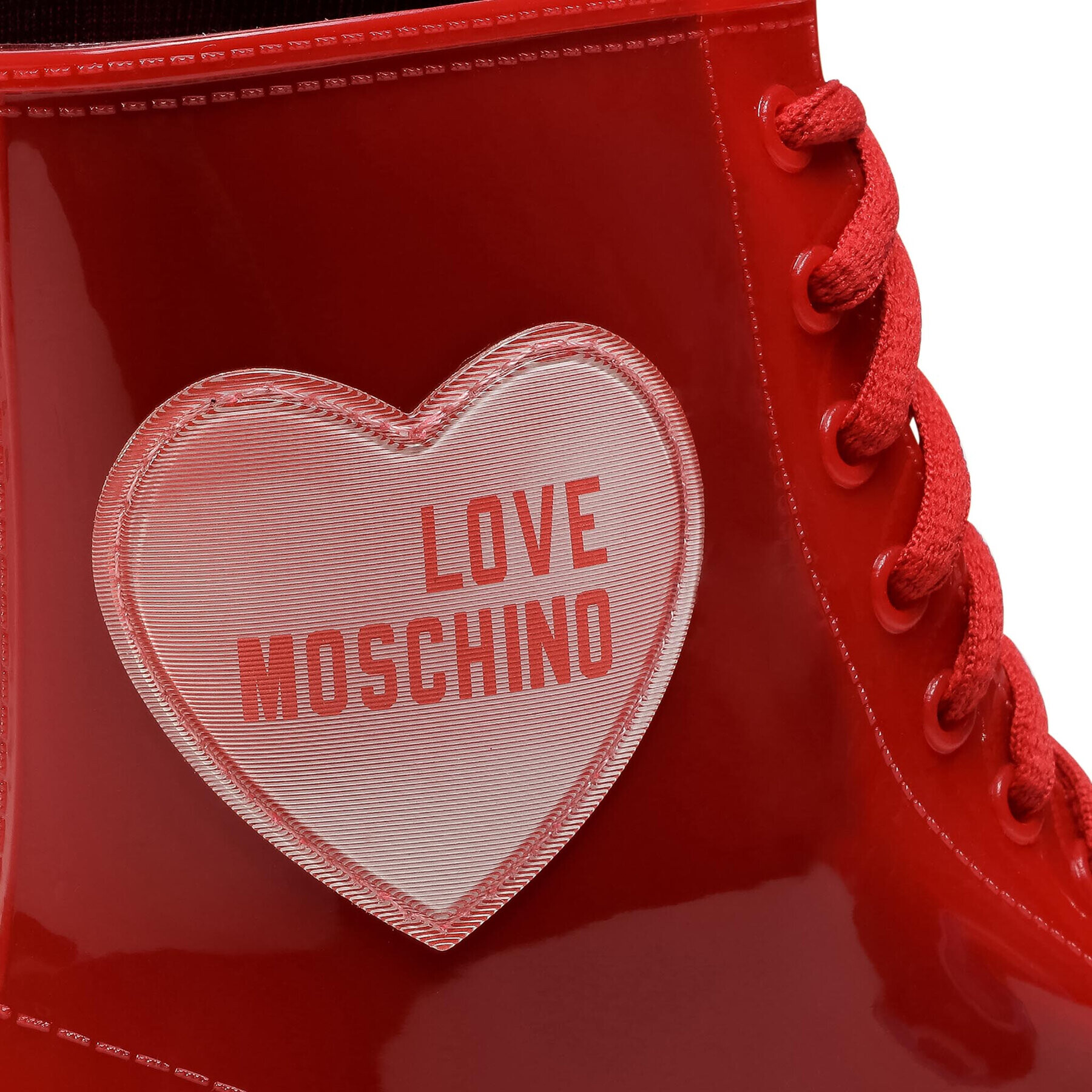 LOVE MOSCHINO Gumijasti škornji JA24073G1BIR2500 Rdeča - Pepit.si