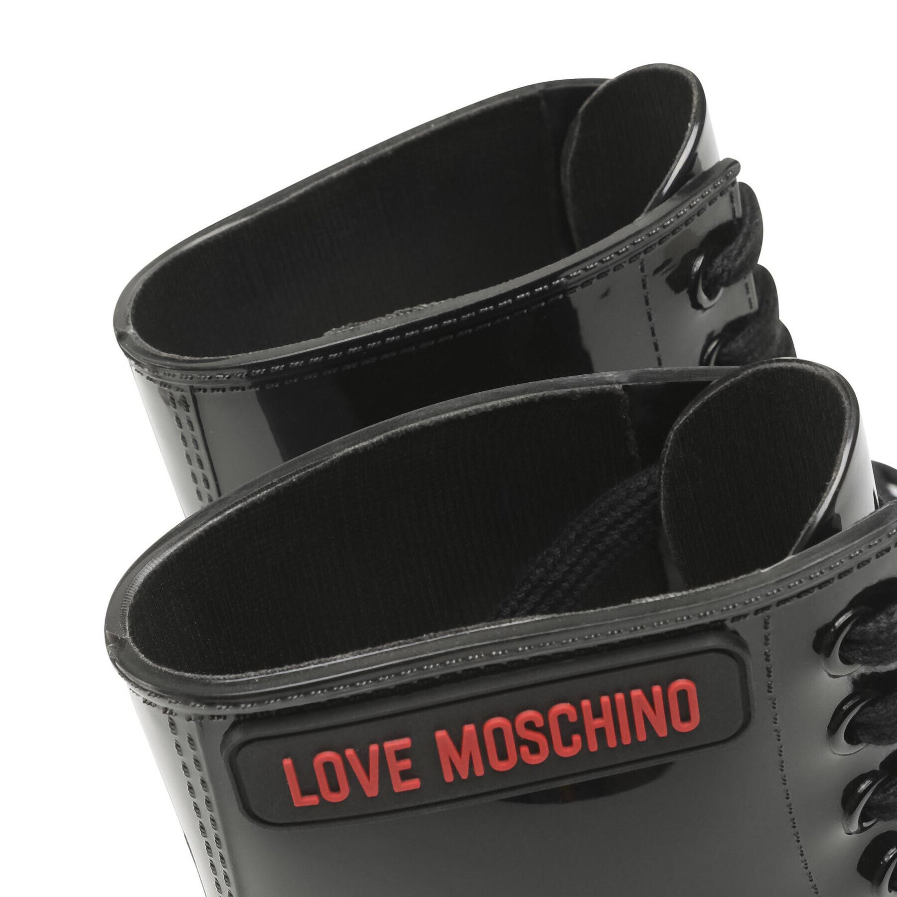 LOVE MOSCHINO Gumijasti škornji JA24193G1DIR0000 Črna - Pepit.si