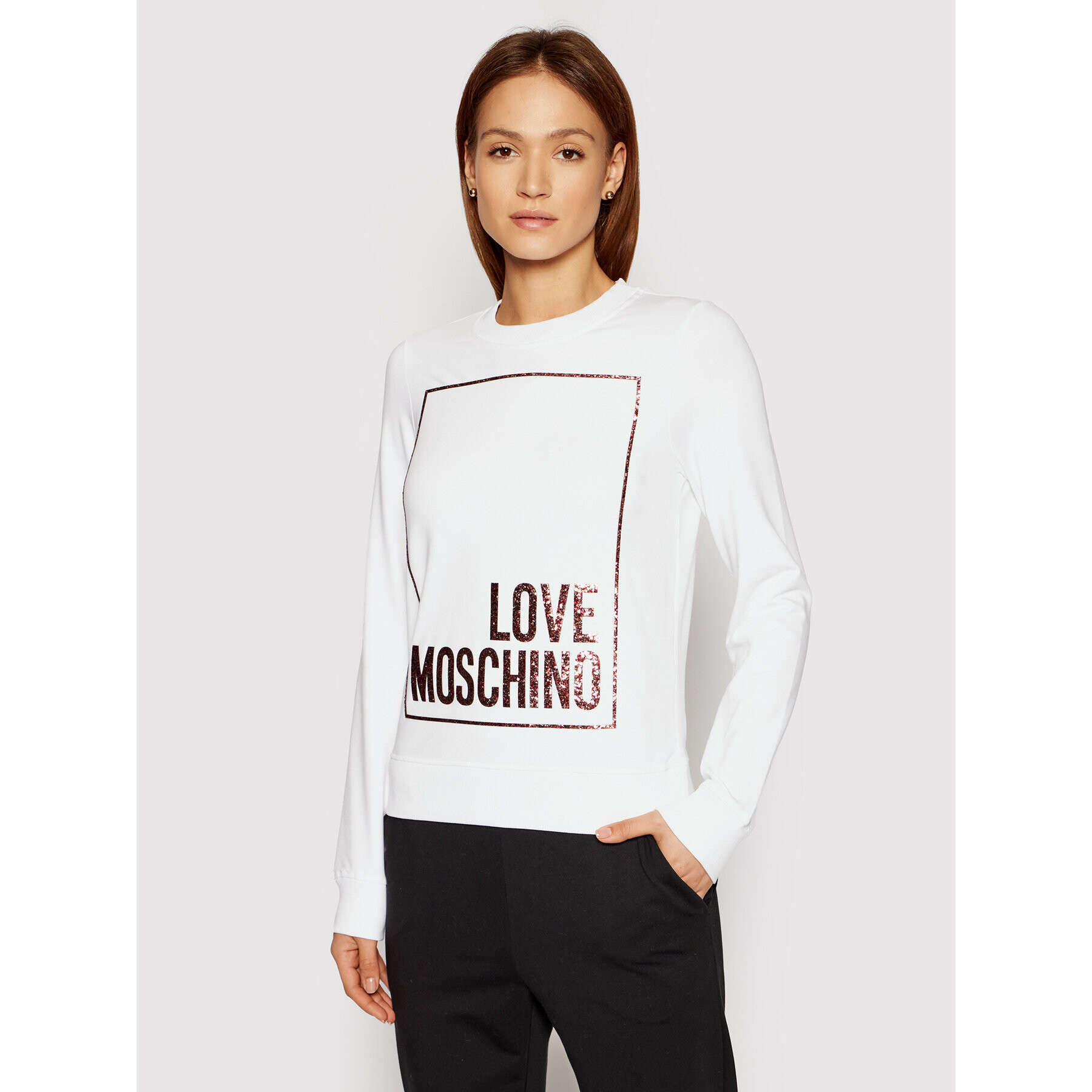 LOVE MOSCHINO Jopa W630220E 2180 Bela Regular Fit - Pepit.si