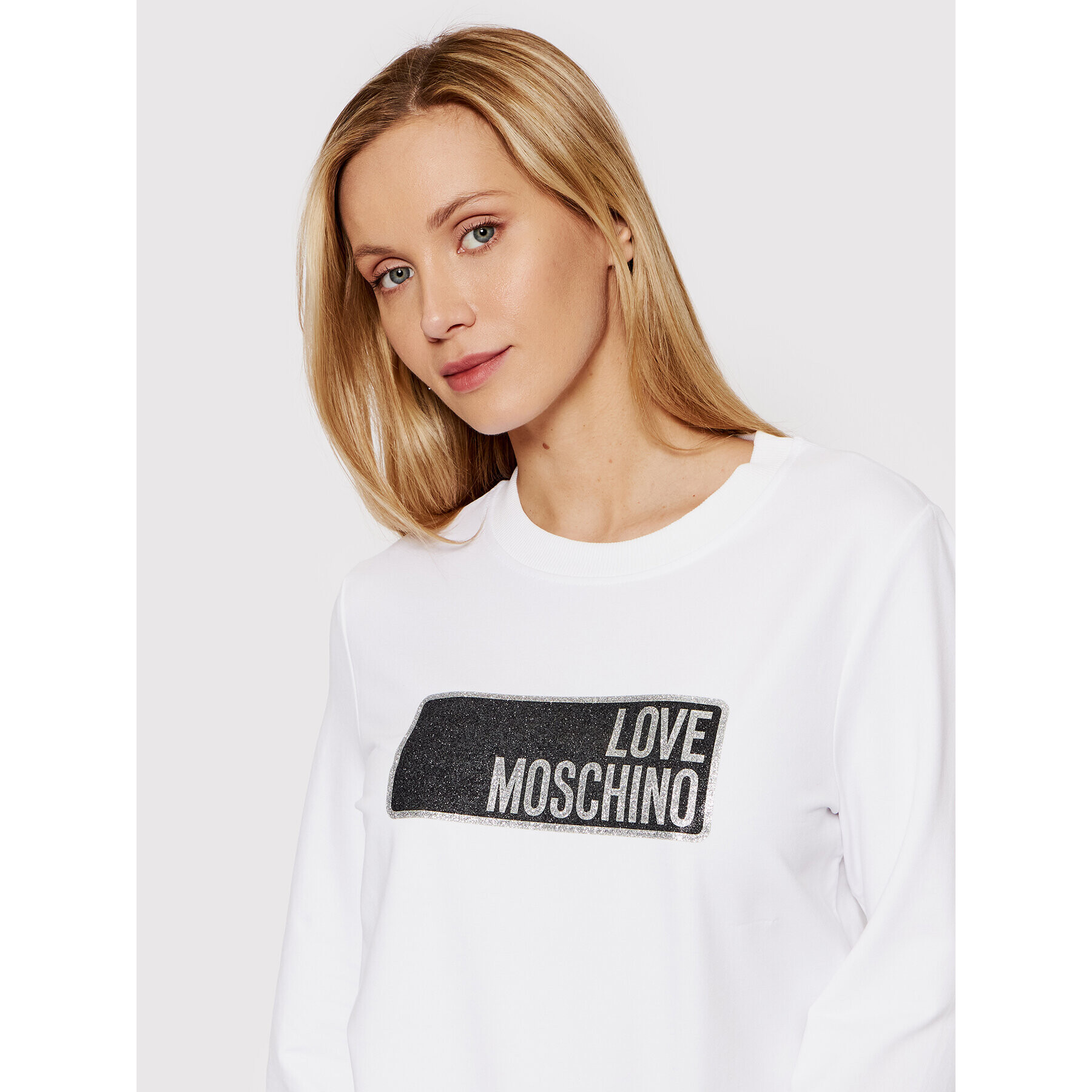 LOVE MOSCHINO Jopa W630223E 2246 Bela Regular Fit - Pepit.si