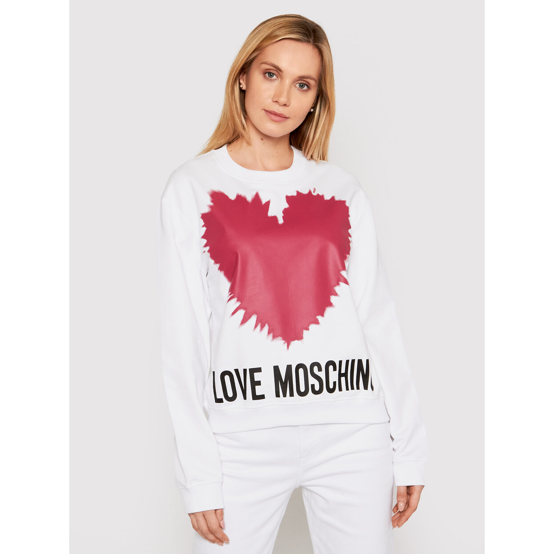 LOVE MOSCHINO Jopa W630643M 4282 Bela Regular Fit - Pepit.si