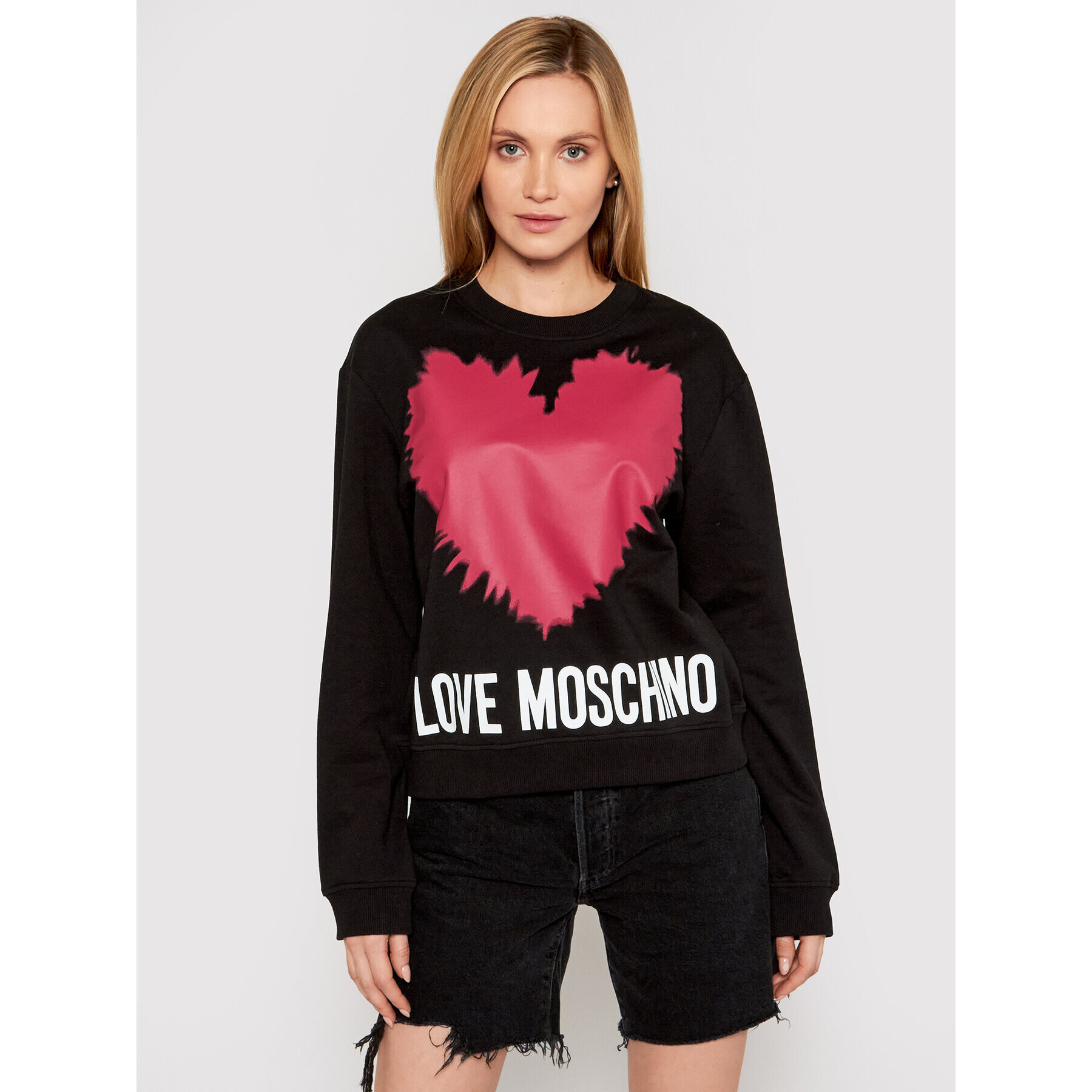 LOVE MOSCHINO Jopa W630643M 4282 Črna Regular Fit - Pepit.si