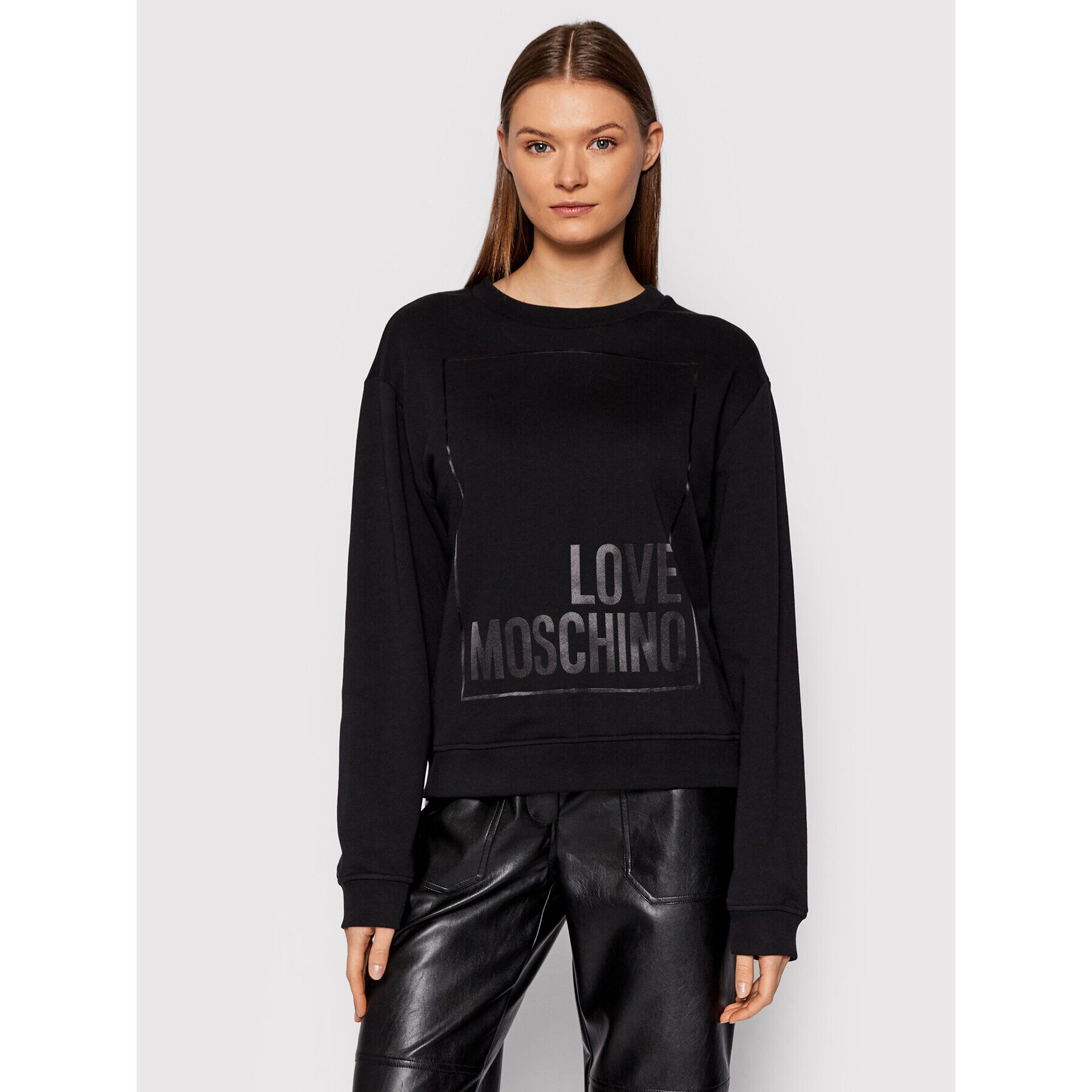 LOVE MOSCHINO Jopa W630647M 4055 Črna Regular Fit - Pepit.si