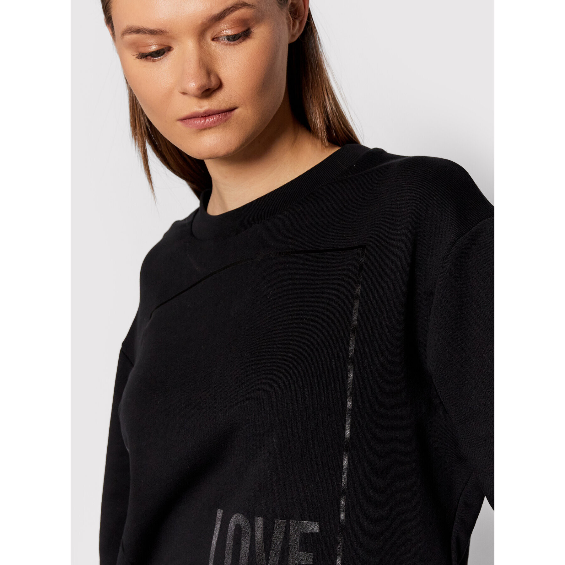 LOVE MOSCHINO Jopa W630647M 4055 Črna Regular Fit - Pepit.si