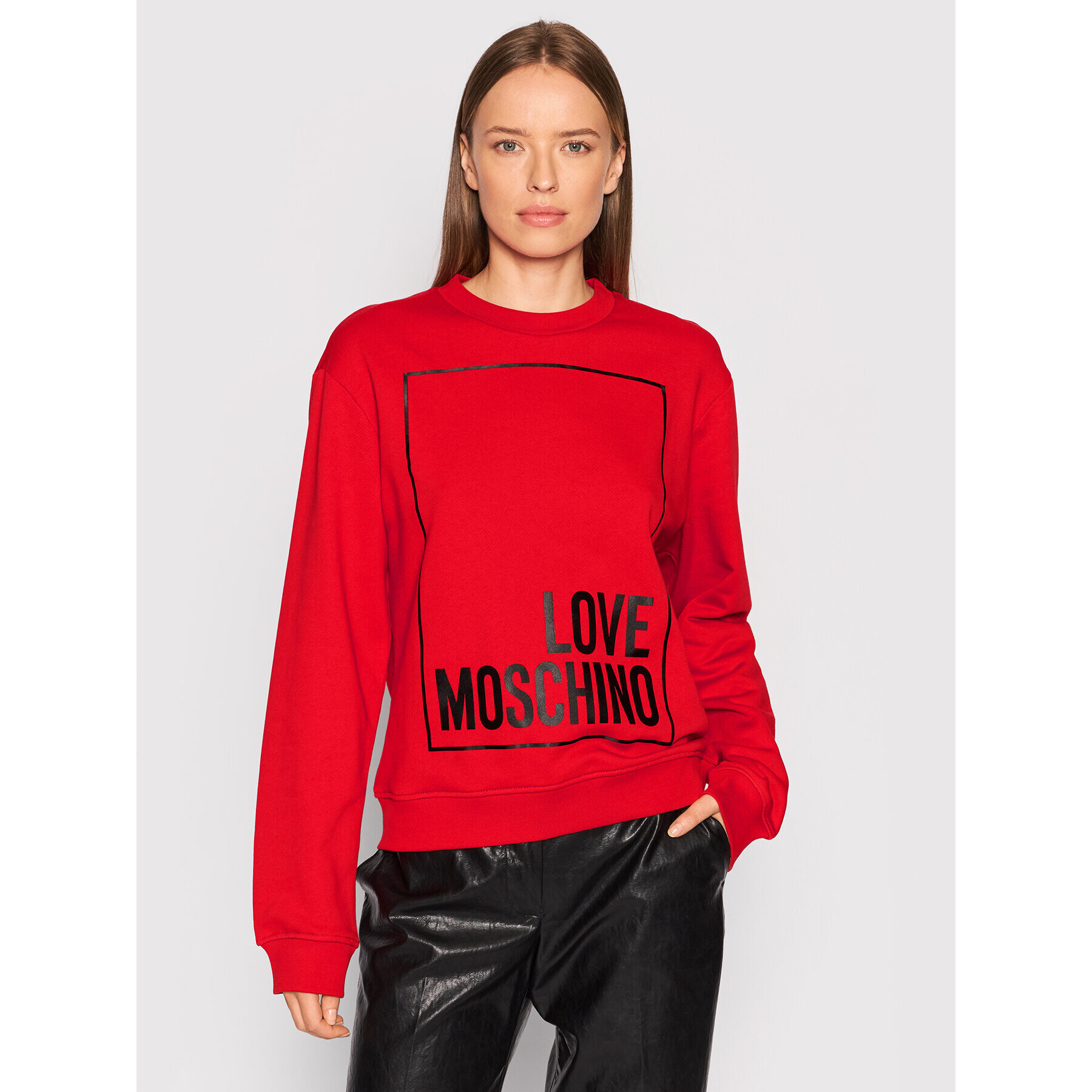 LOVE MOSCHINO Jopa W630647M 4055 Rdeča Regular Fit - Pepit.si