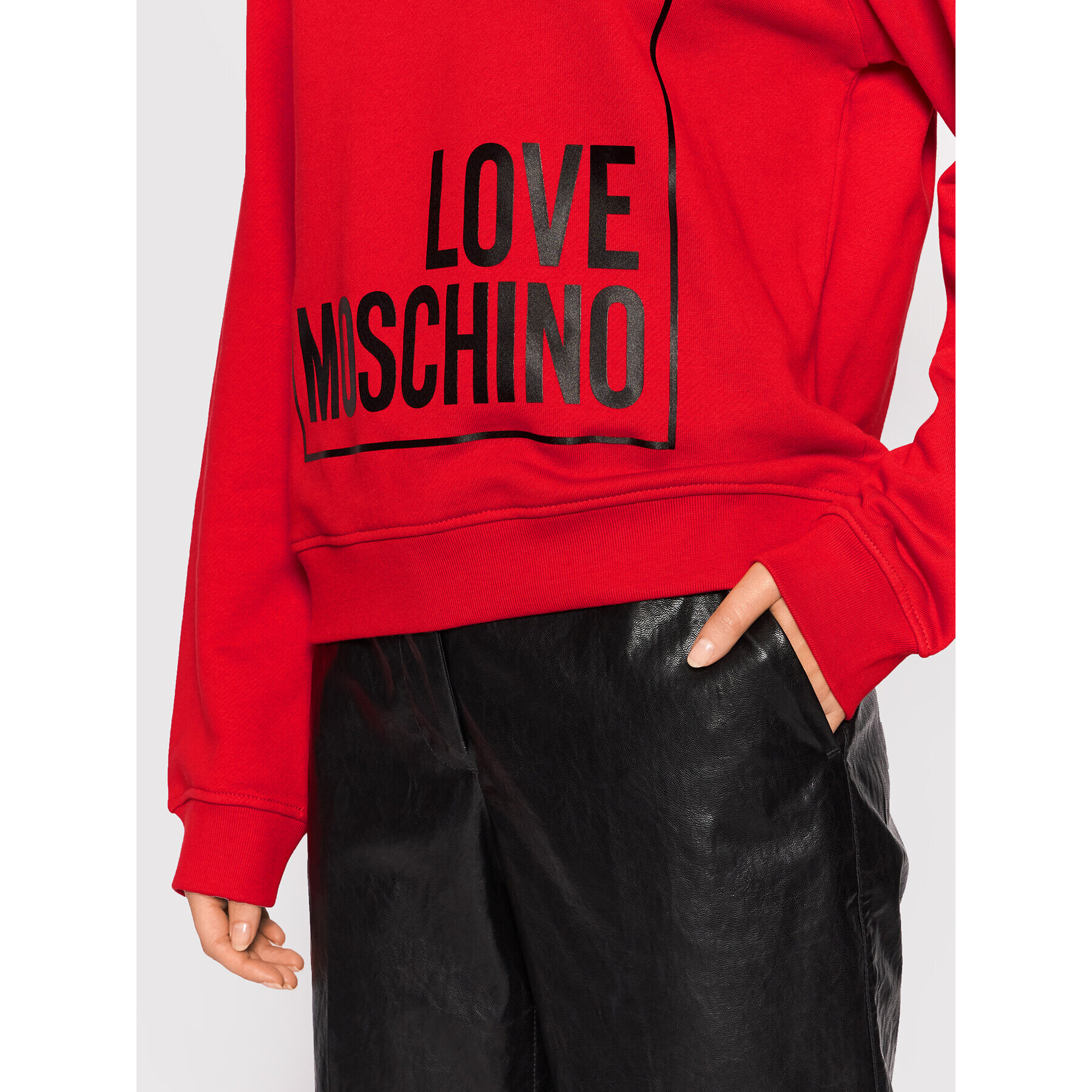 LOVE MOSCHINO Jopa W630647M 4055 Rdeča Regular Fit - Pepit.si