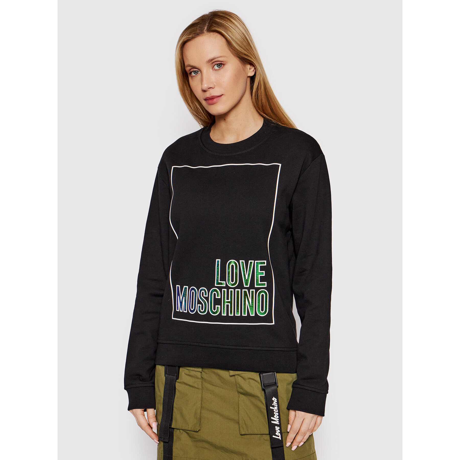 LOVE MOSCHINO Jopa W630648M 4266 Črna Regular Fit - Pepit.si