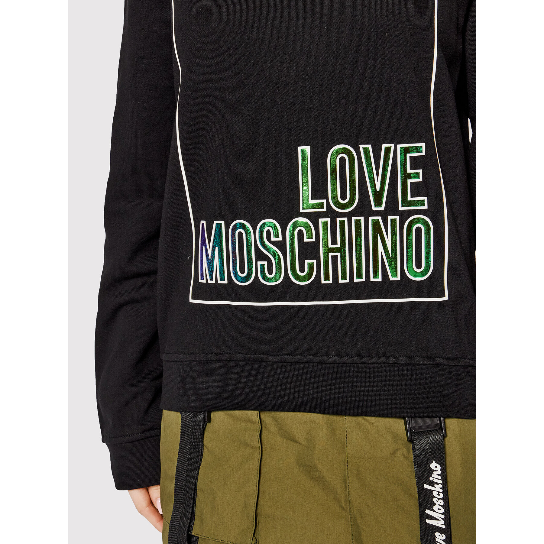 LOVE MOSCHINO Jopa W630648M 4266 Črna Regular Fit - Pepit.si