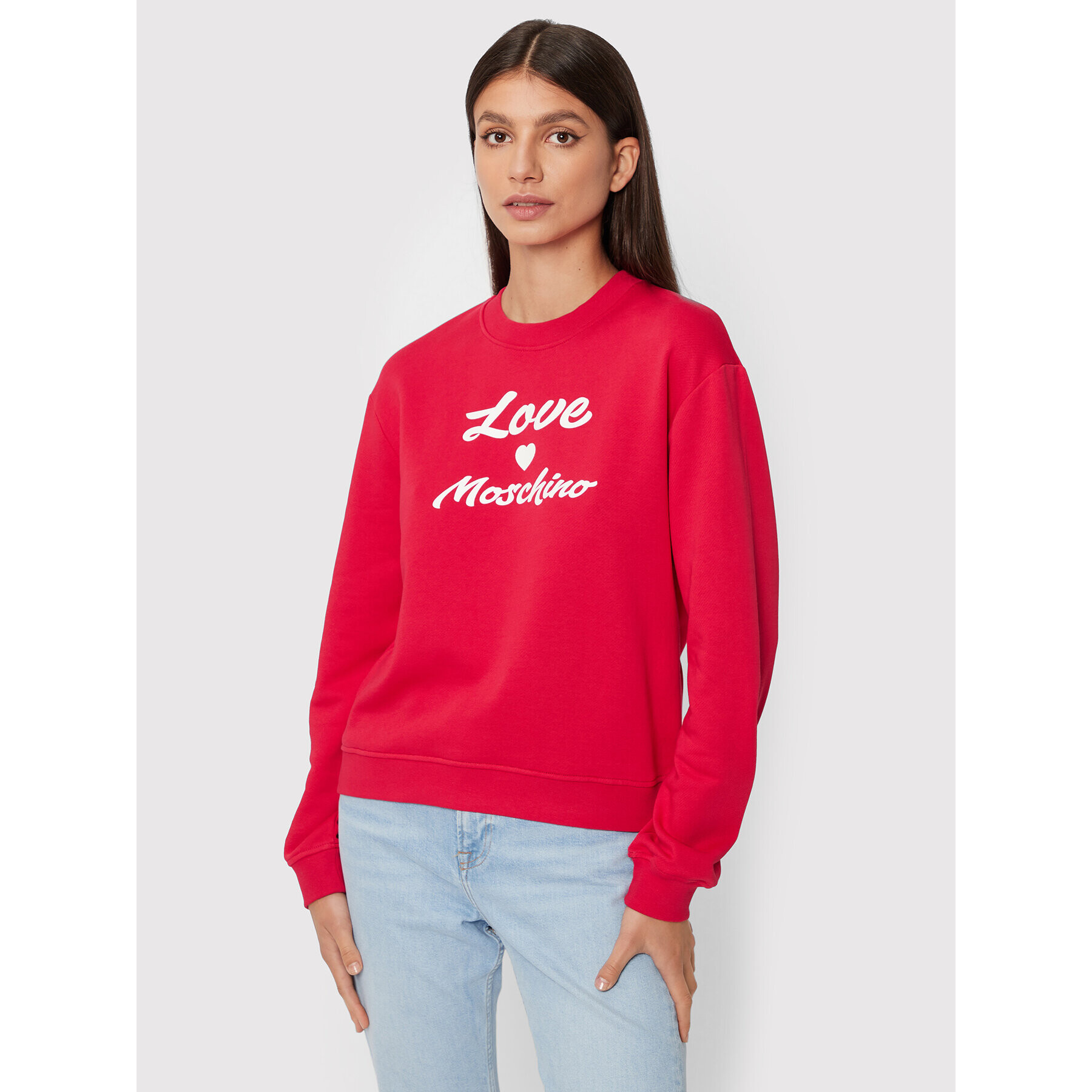 LOVE MOSCHINO Jopa W630652M 4055 Rdeča Regular Fit - Pepit.si