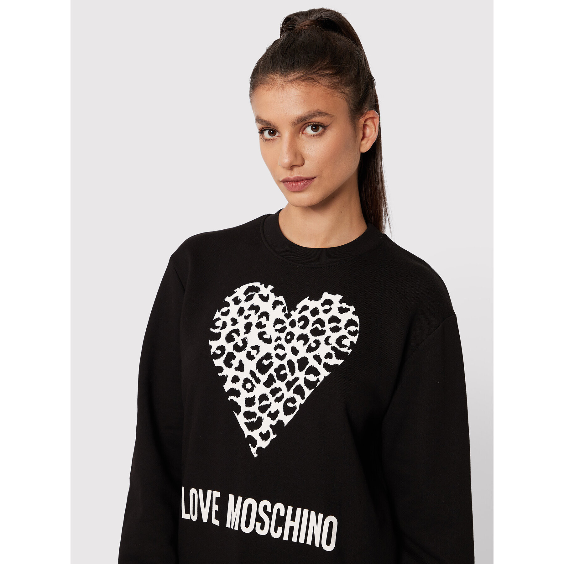 LOVE MOSCHINO Jopa W630654M 4055 Črna Regular Fit - Pepit.si