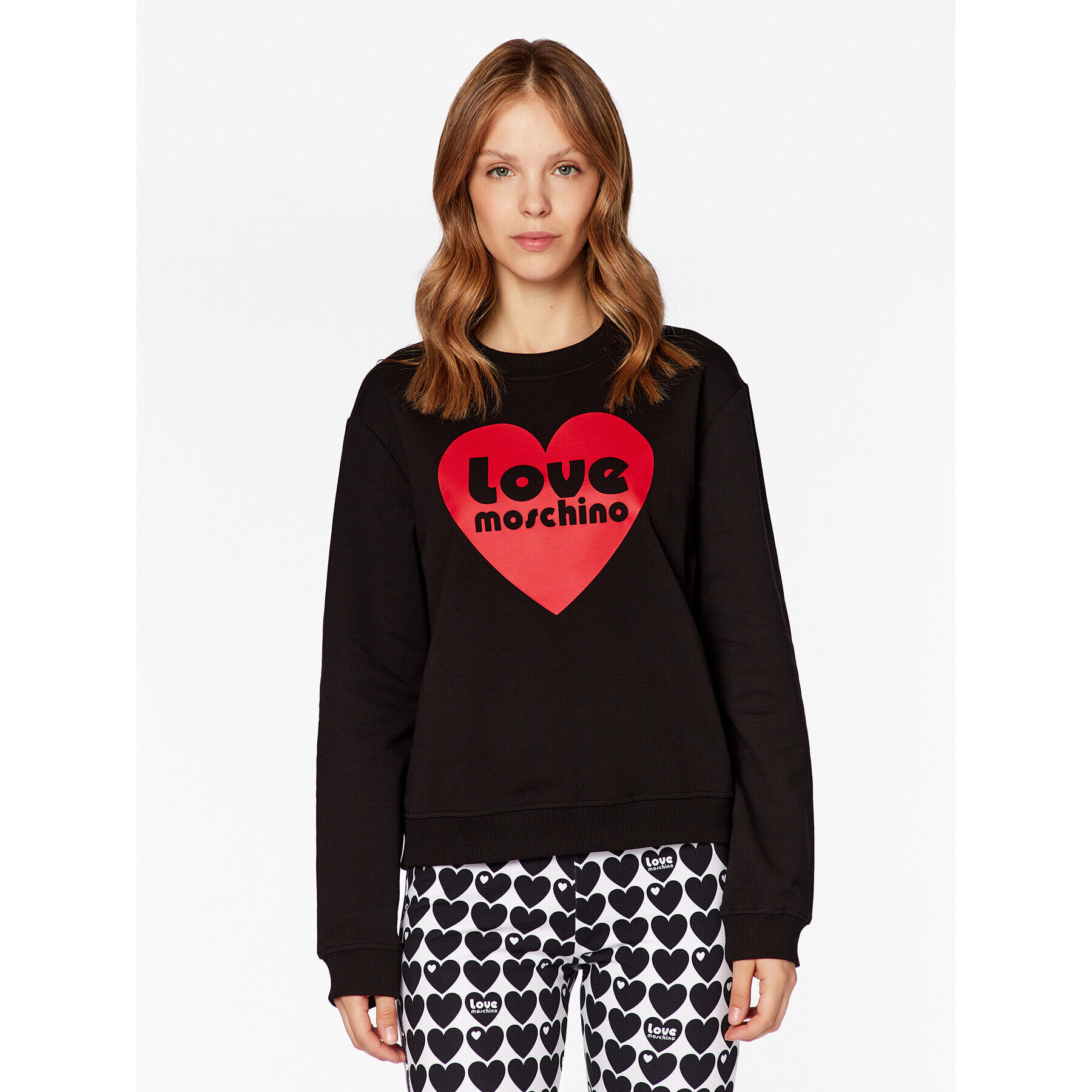 LOVE MOSCHINO Jopa W630657E 2246 Črna Relaxed Fit - Pepit.si