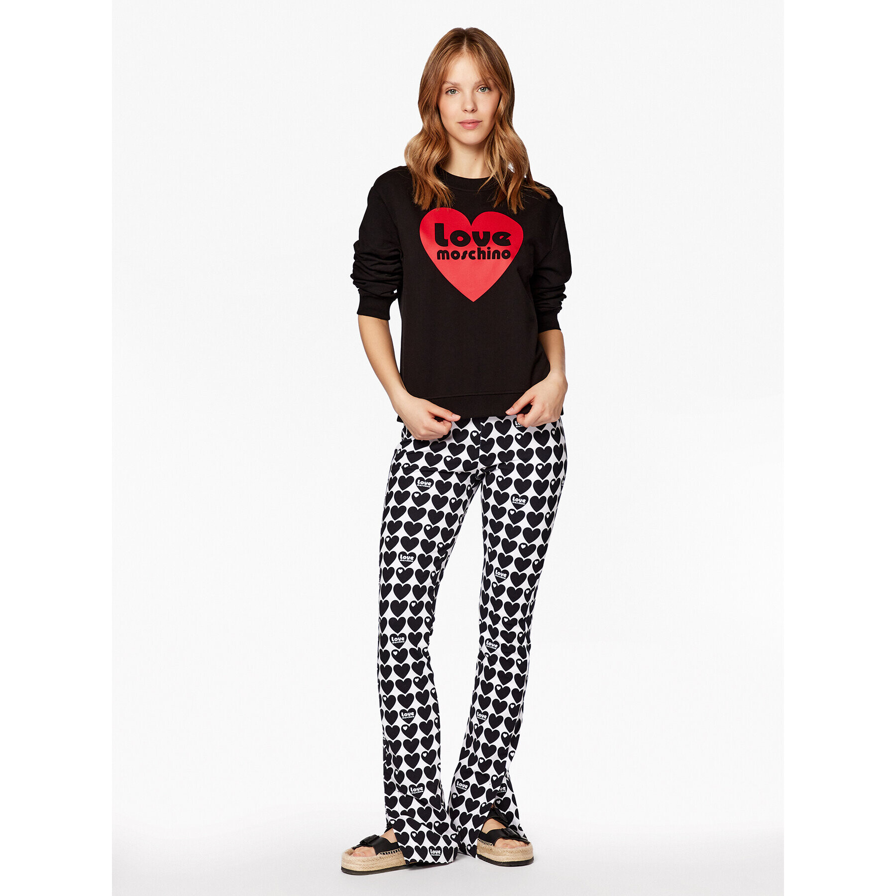 LOVE MOSCHINO Jopa W630657E 2246 Črna Relaxed Fit - Pepit.si