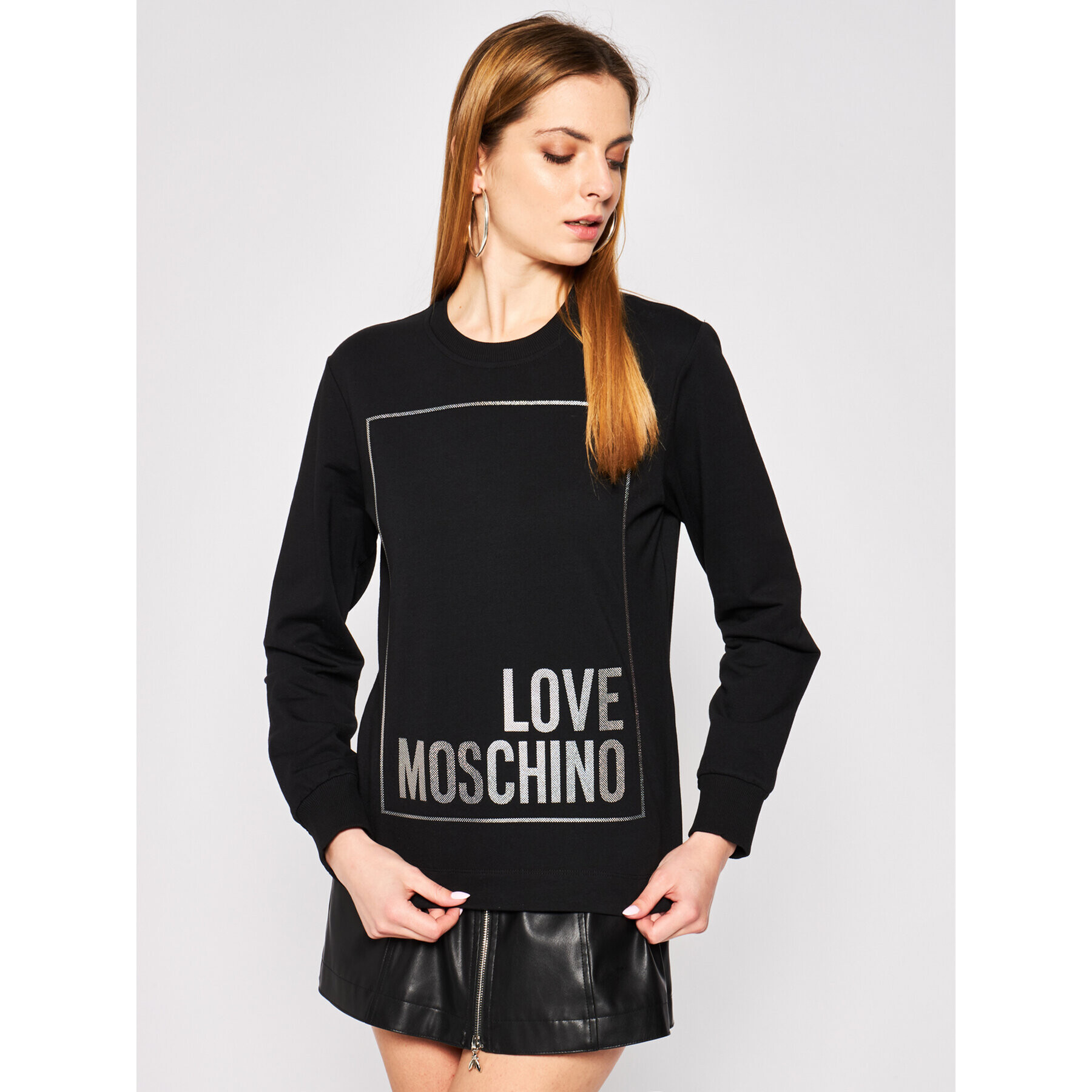 LOVE MOSCHINO Jopa W637402E 2124 Črna Regular Fit - Pepit.si