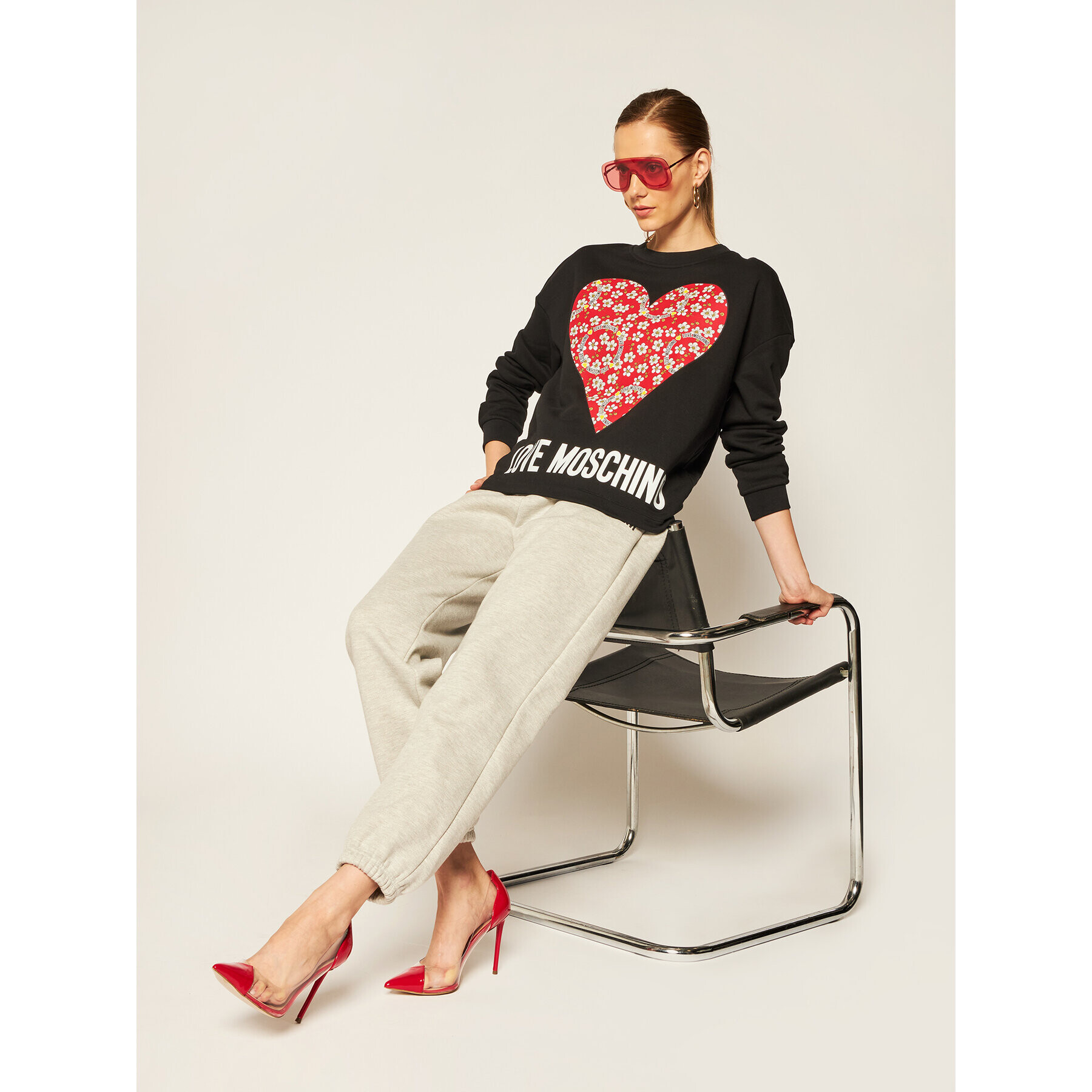 LOVE MOSCHINO Jopa W640401M 4055 Črna Regular Fit - Pepit.si