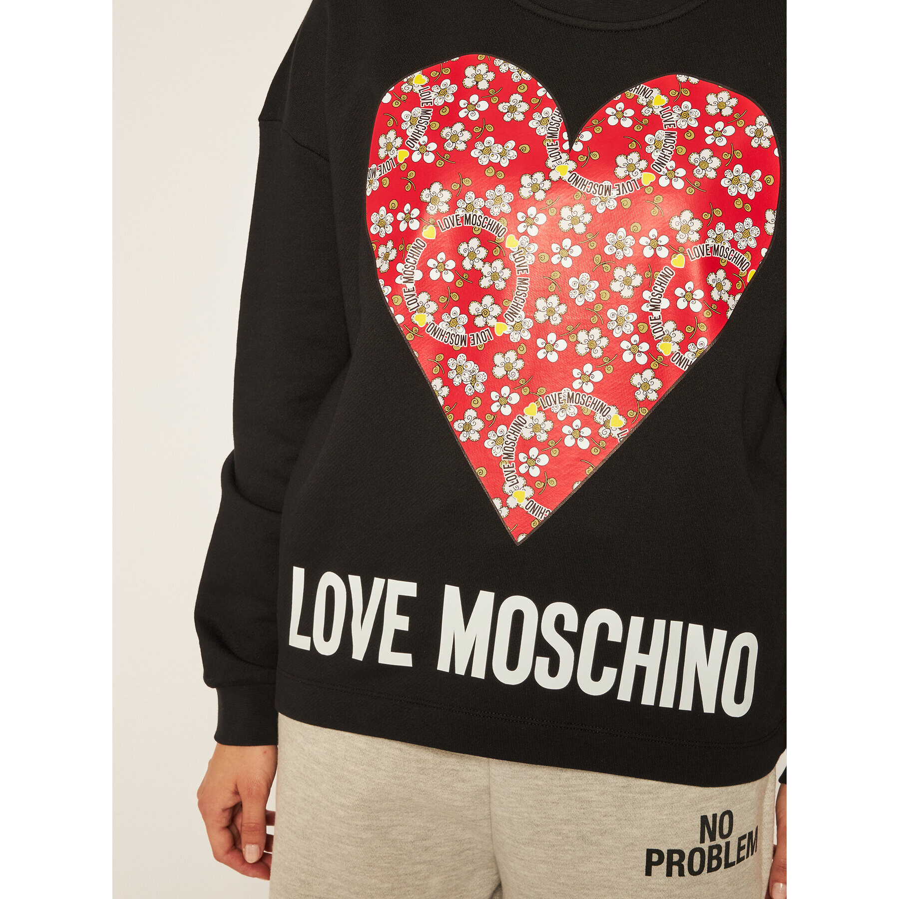 LOVE MOSCHINO Jopa W640401M 4055 Črna Regular Fit - Pepit.si