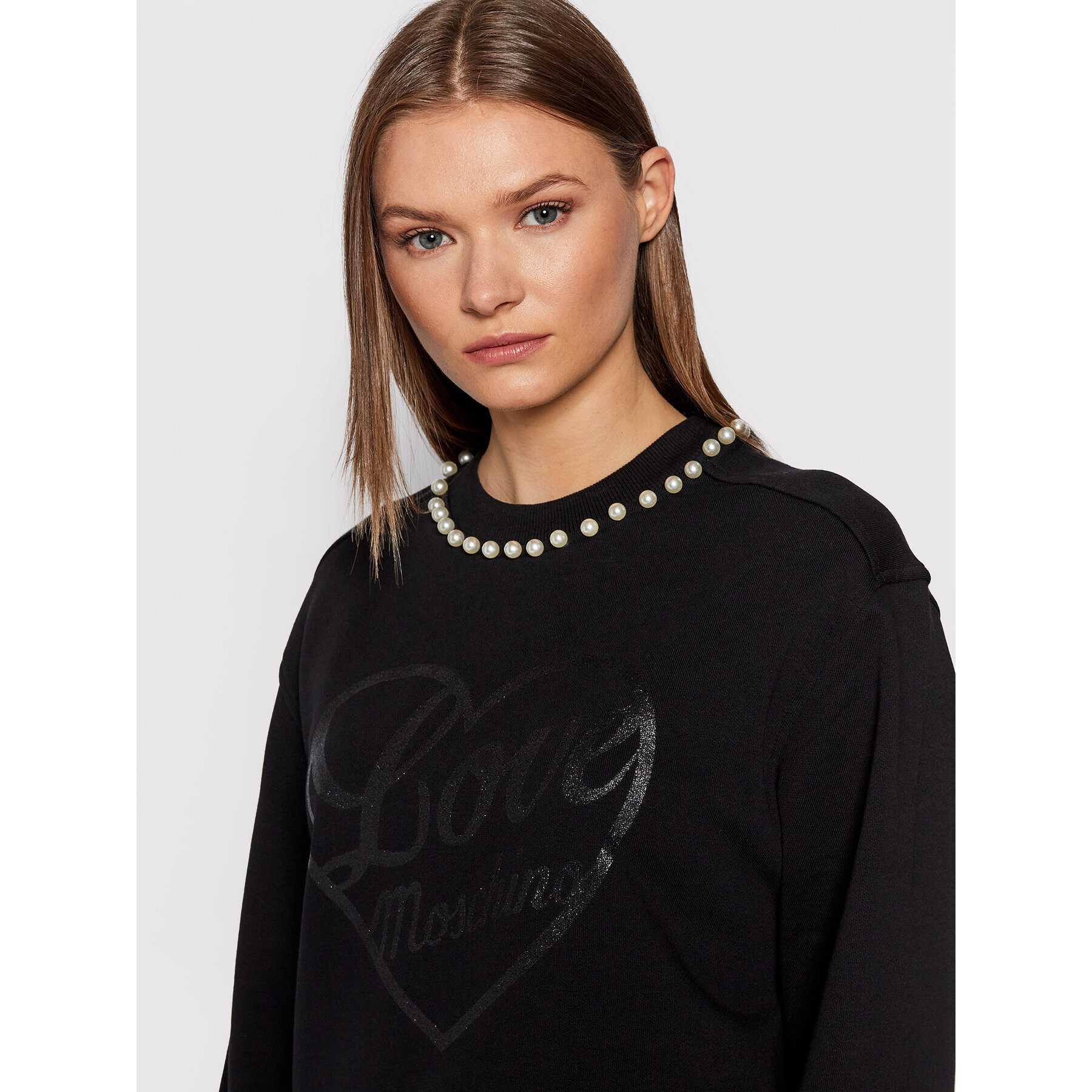 LOVE MOSCHINO Jopa W644801M 4055 Črna Regular Fit - Pepit.si