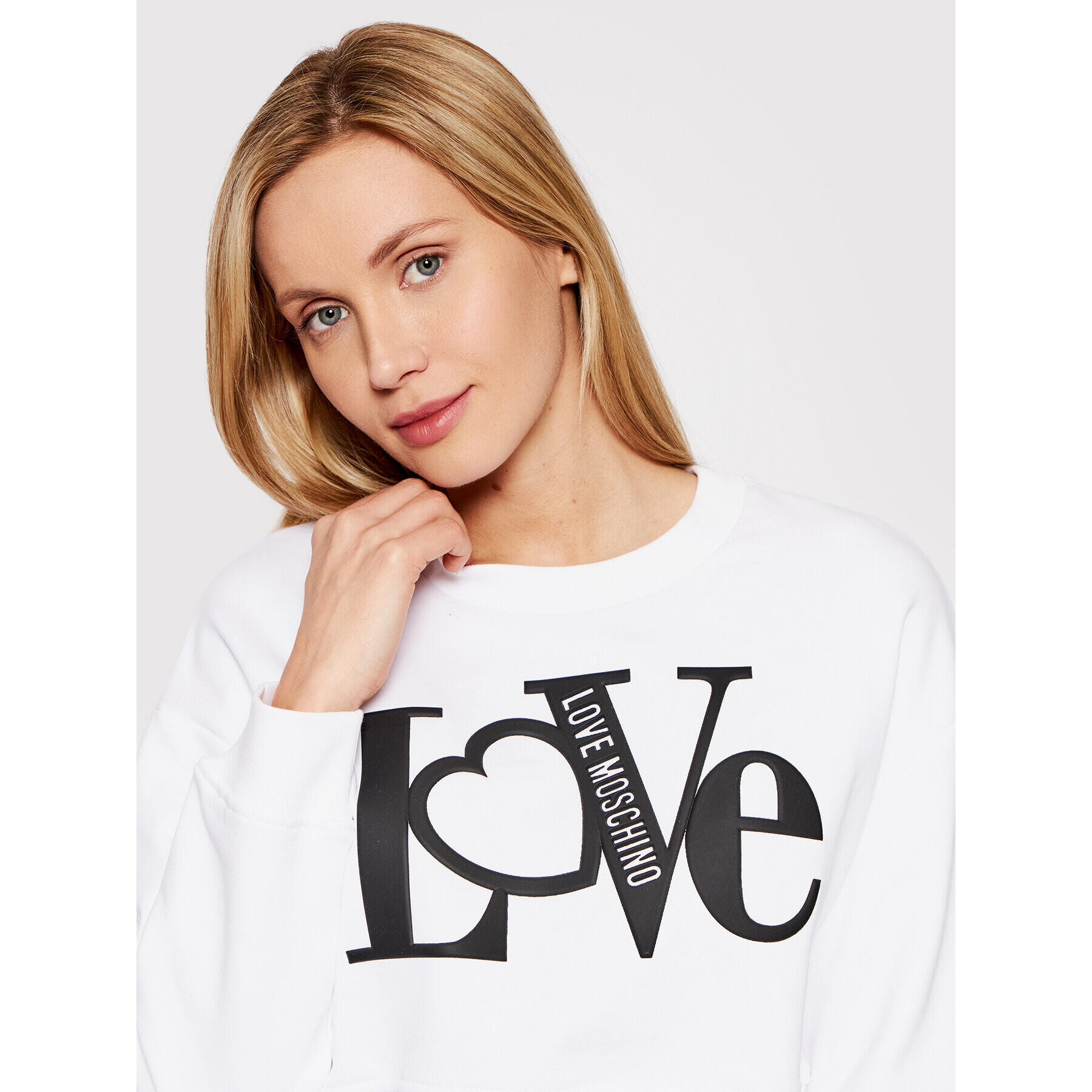 LOVE MOSCHINO Jopa W646101M 4266 Bela Regular Fit - Pepit.si